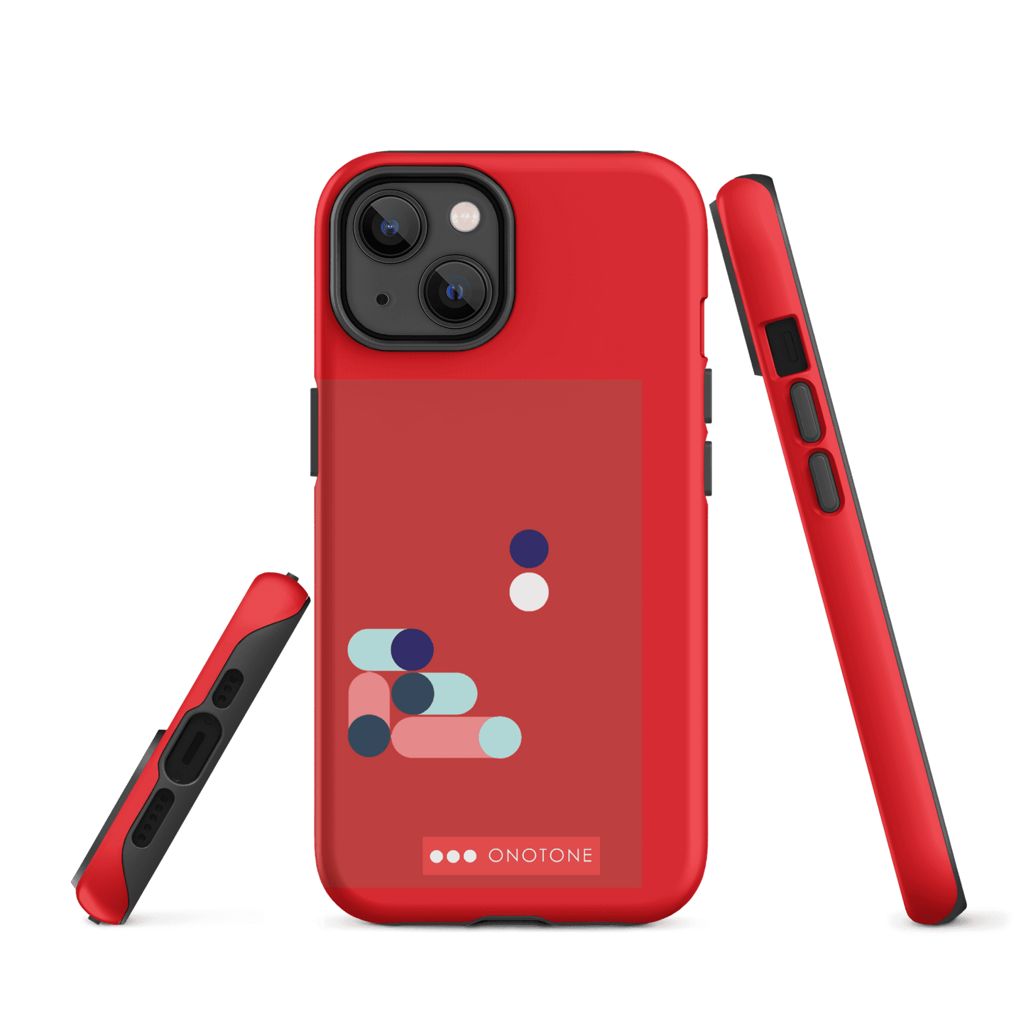 Dual Layer red modern iPhone® Case ( MD-3409)