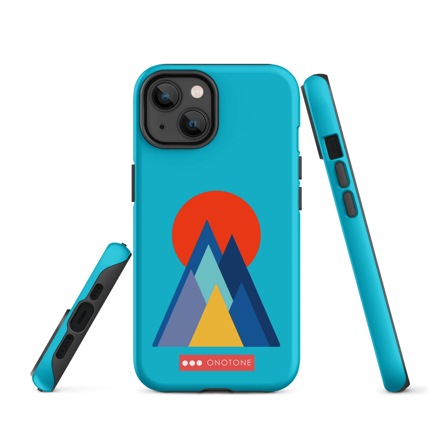 Dual Layer blue modern iPhone® Case ( MD-2737)