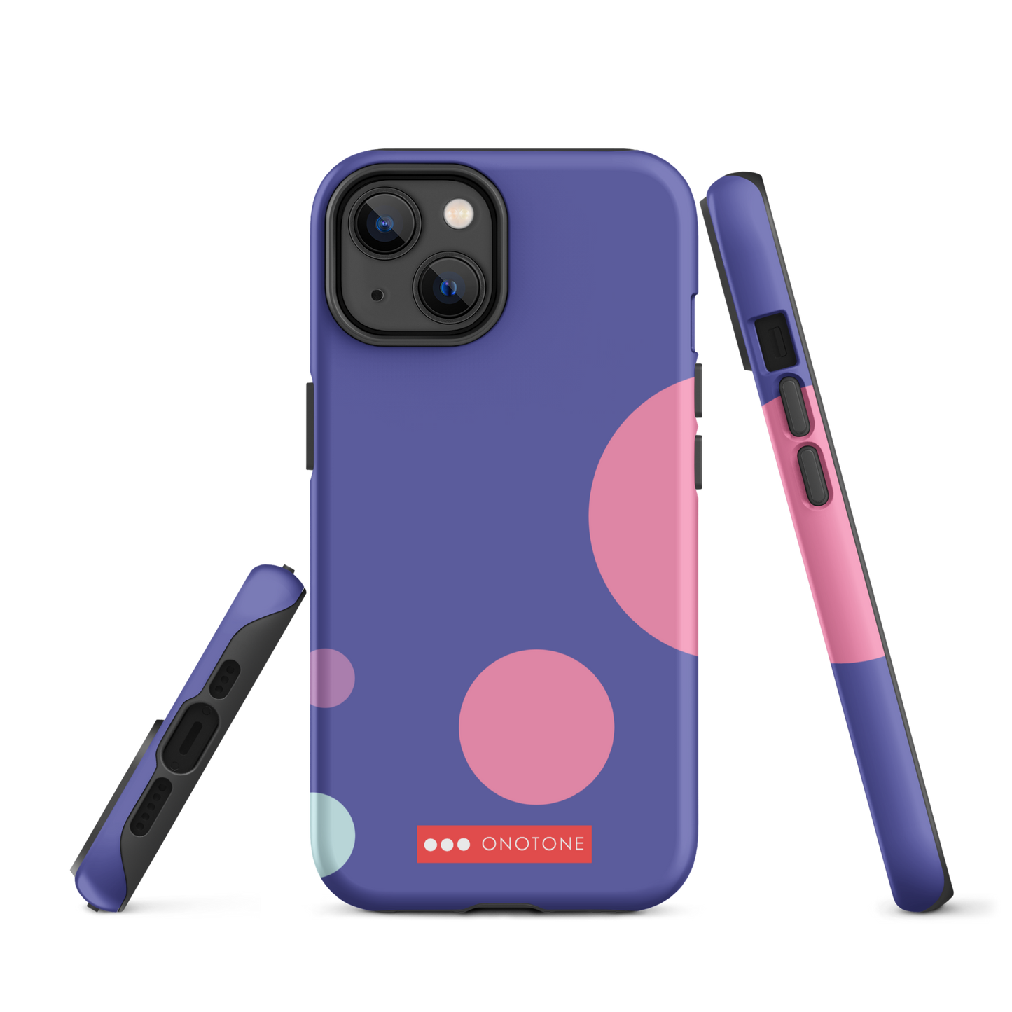Dual Layer purple modern iPhone® Case