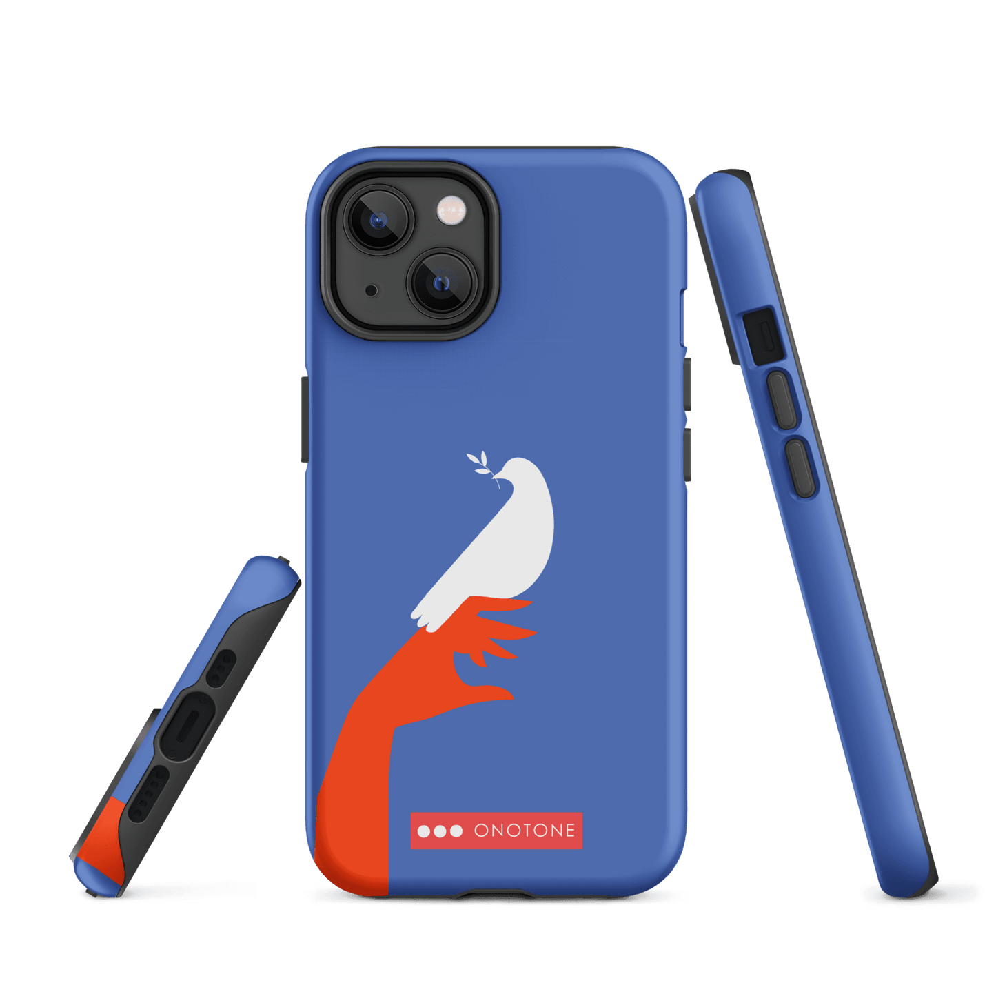 Dual Layer blue modern iPhone® Case ( MD-1673)
