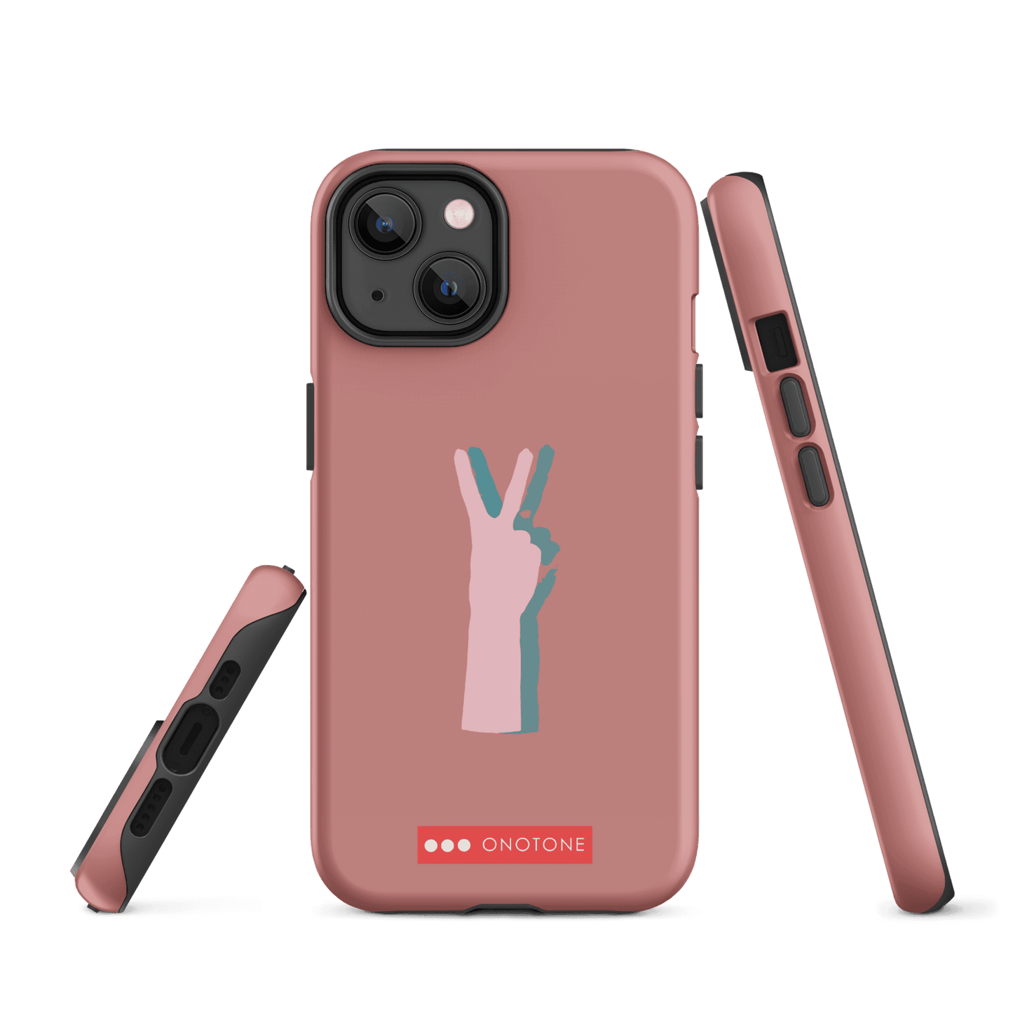 Dual Layer peace out modern iPhone® Case ( MD-1505)