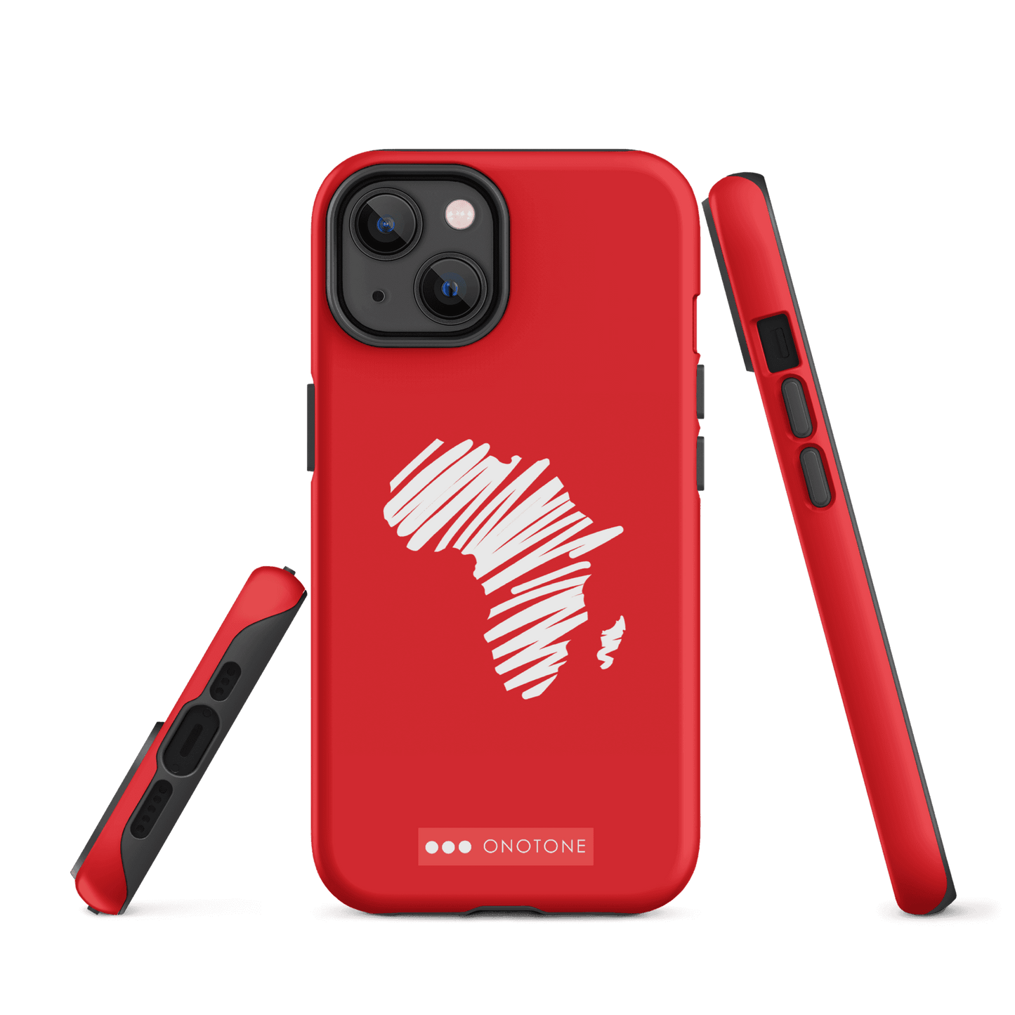 Dual Layer Africa modern red iPhone® Case ( MD-1393)