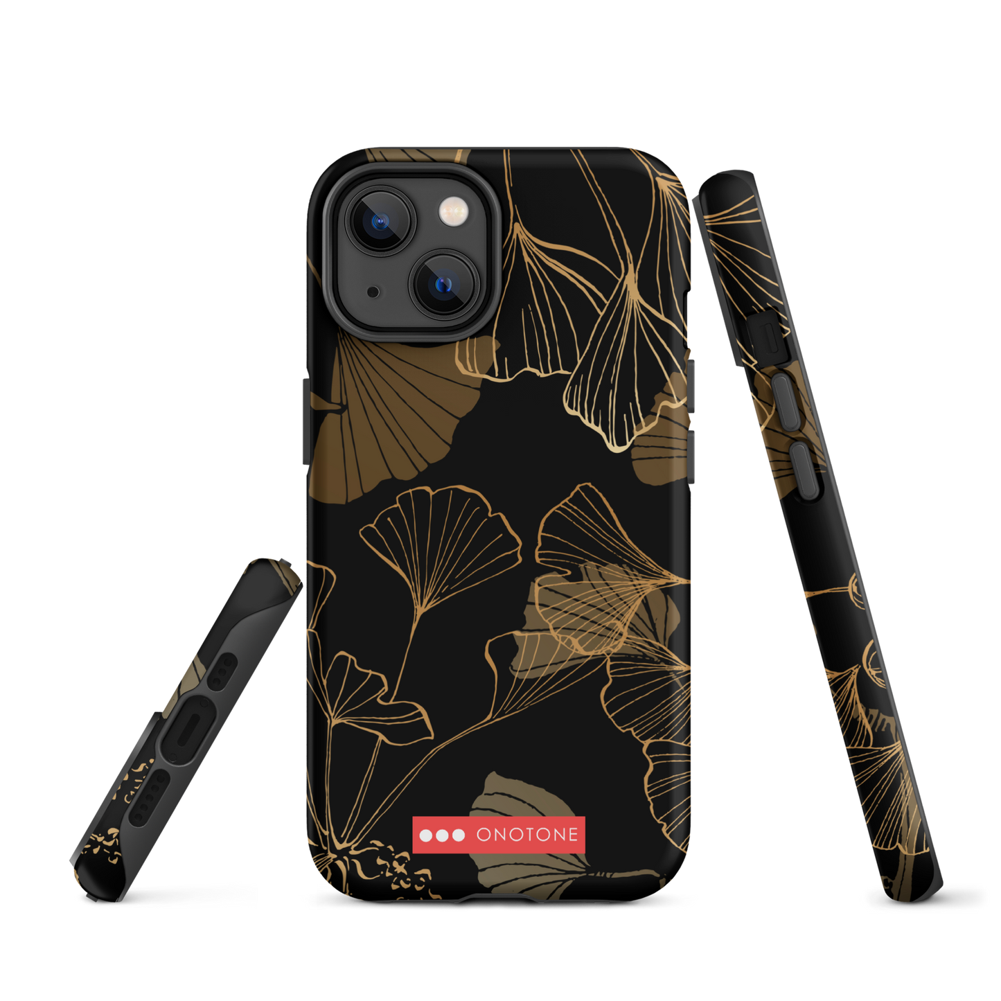 Japanese traditional design indigo iPhone® Case Ginkgo leaves