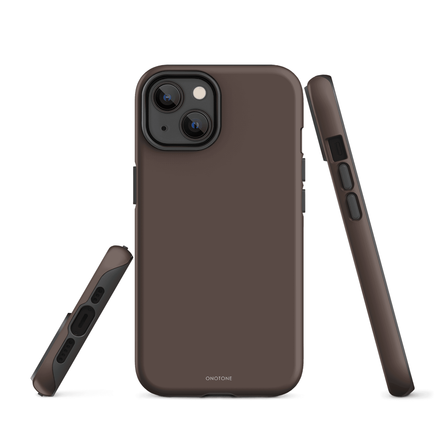 TAUPE MINIMALIST IPHONE® CASE - PANTONE® CHOCOLATE MARTINI