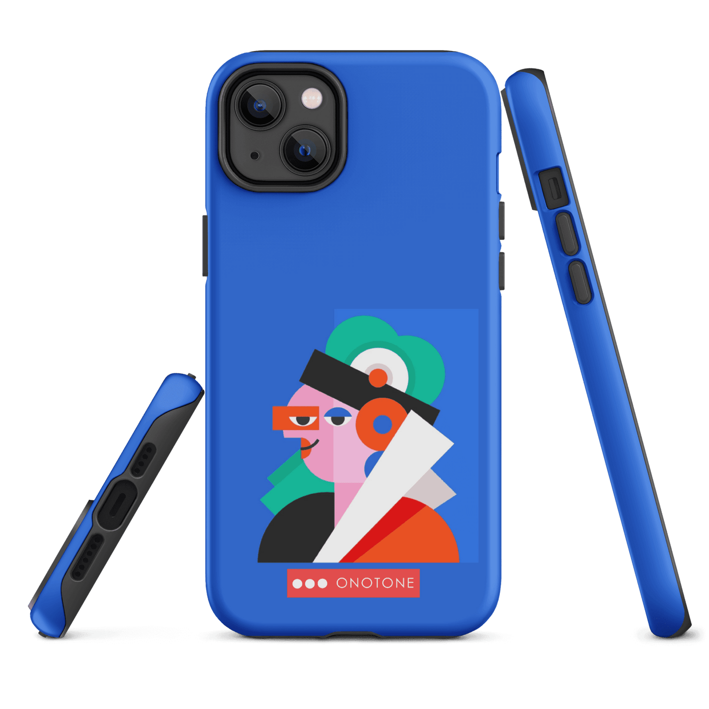 Dual Layer blue modern iPhone® Case ( MD-4071)