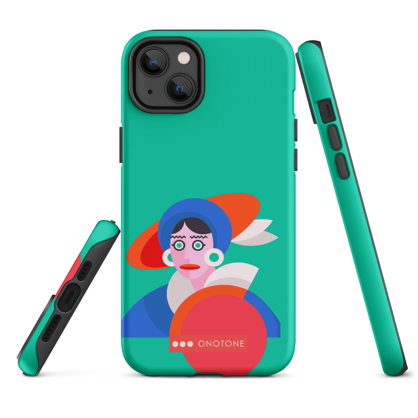 Dual Layer green modern iPhone® Case ( MD-3689)