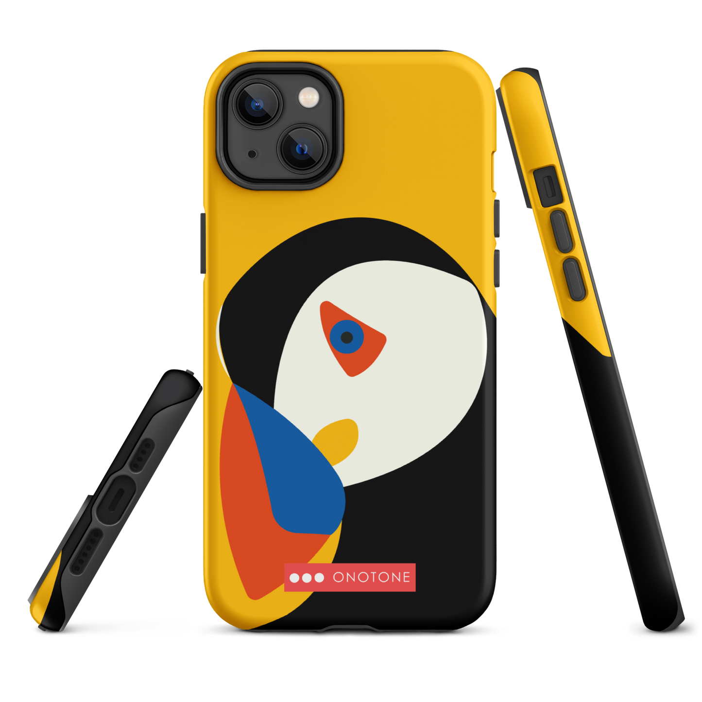 Dual Layer yellow modern iPhone® Case
