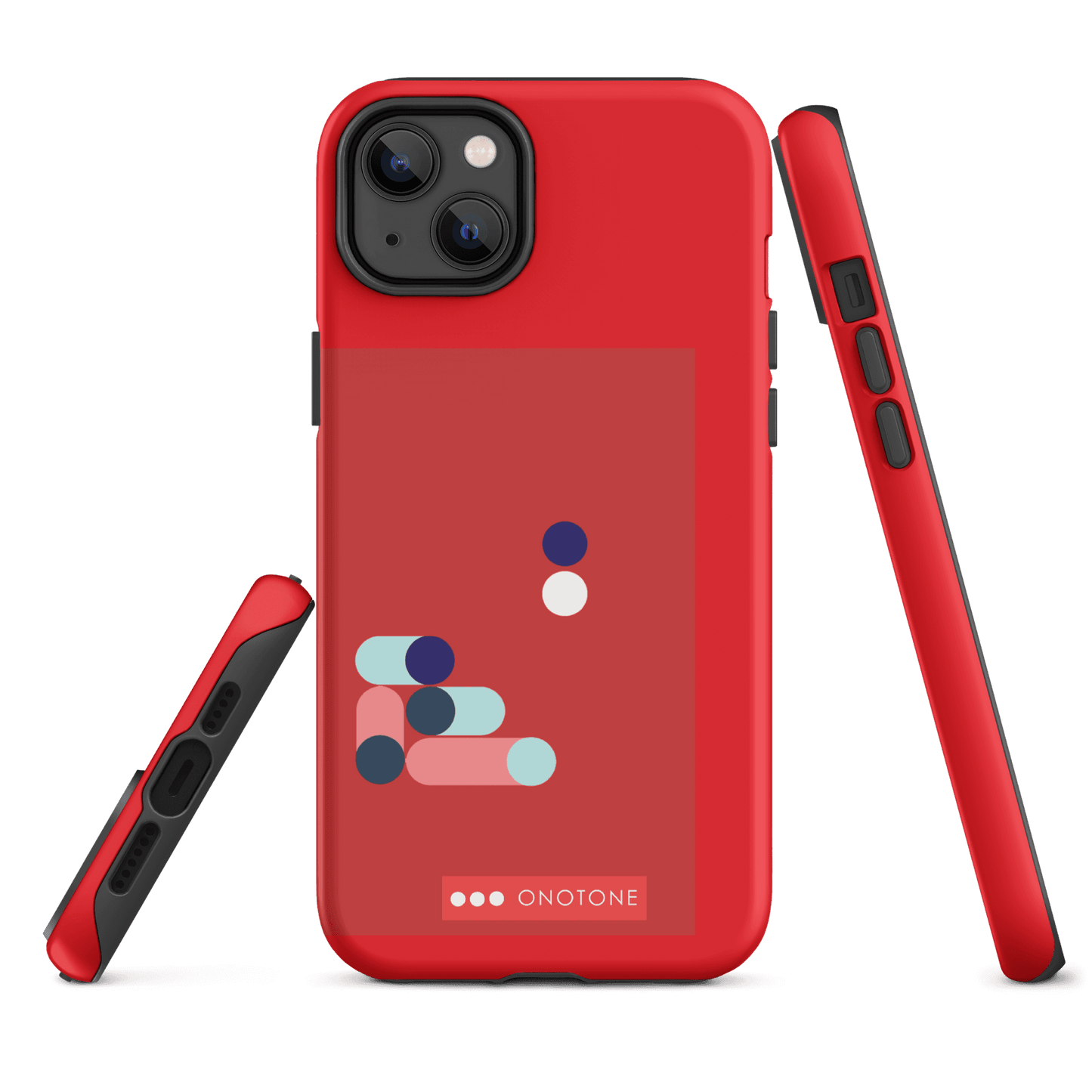 Dual Layer red modern iPhone® Case ( MD-3409)