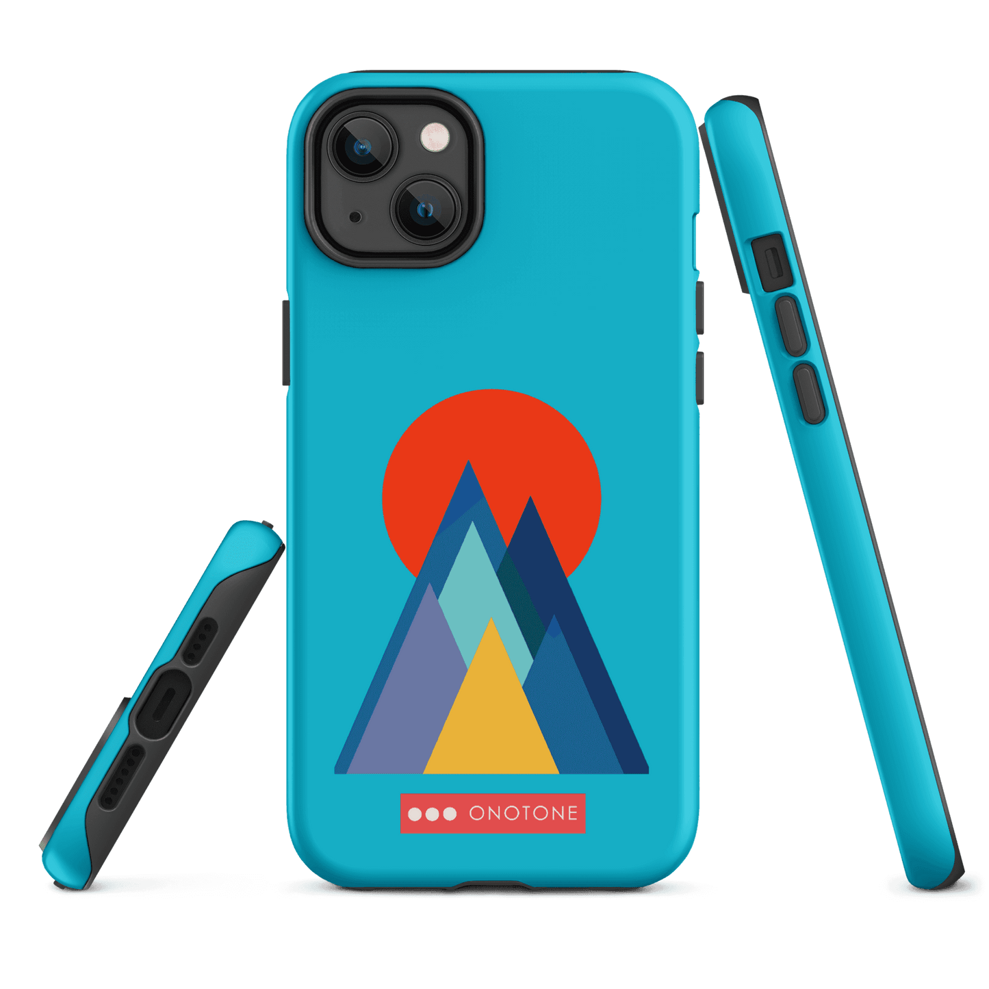 Dual Layer blue modern iPhone® Case ( MD-2737)