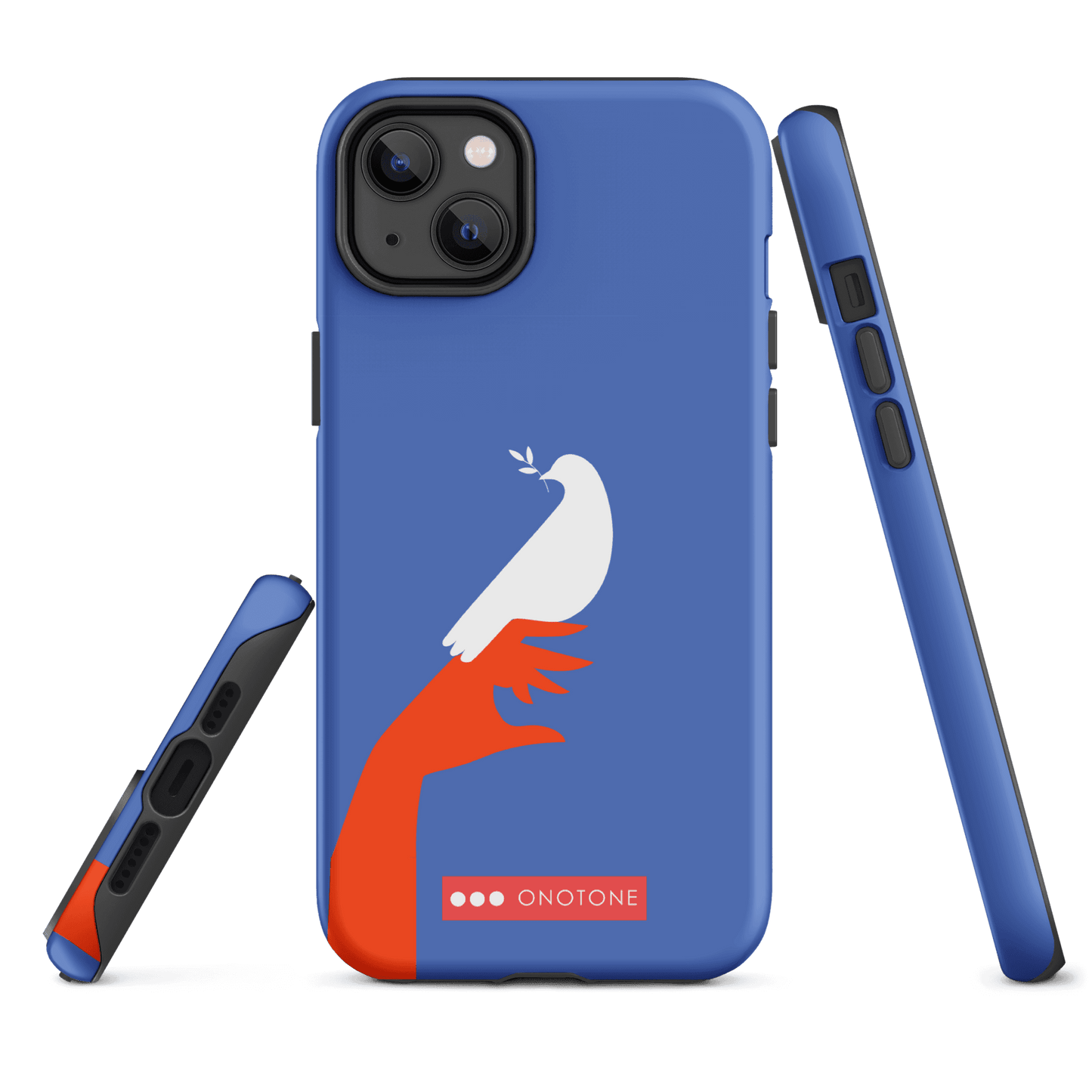 Dual Layer blue modern iPhone® Case ( MD-1673)