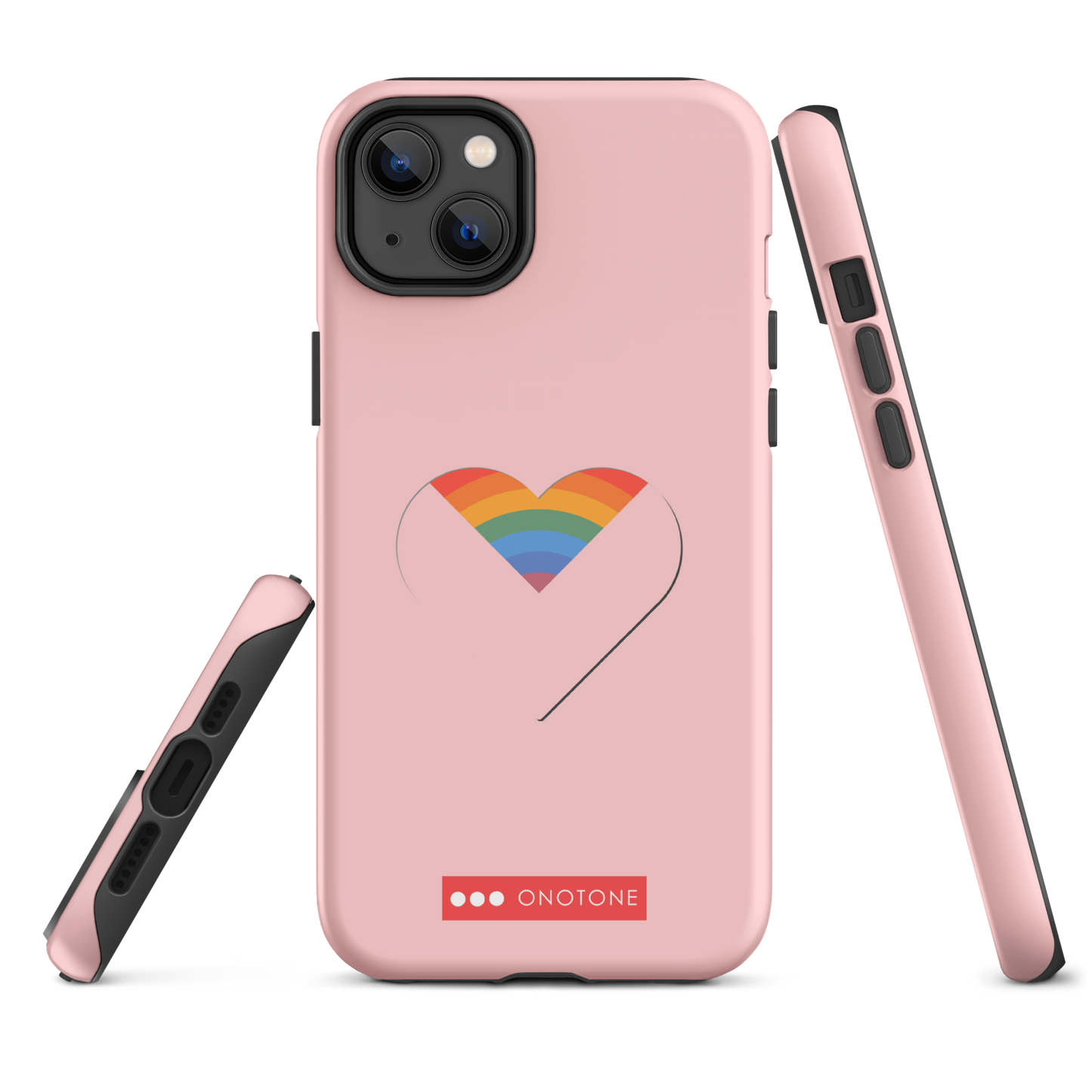 Dual Layer rainbow modern iPhone® Case