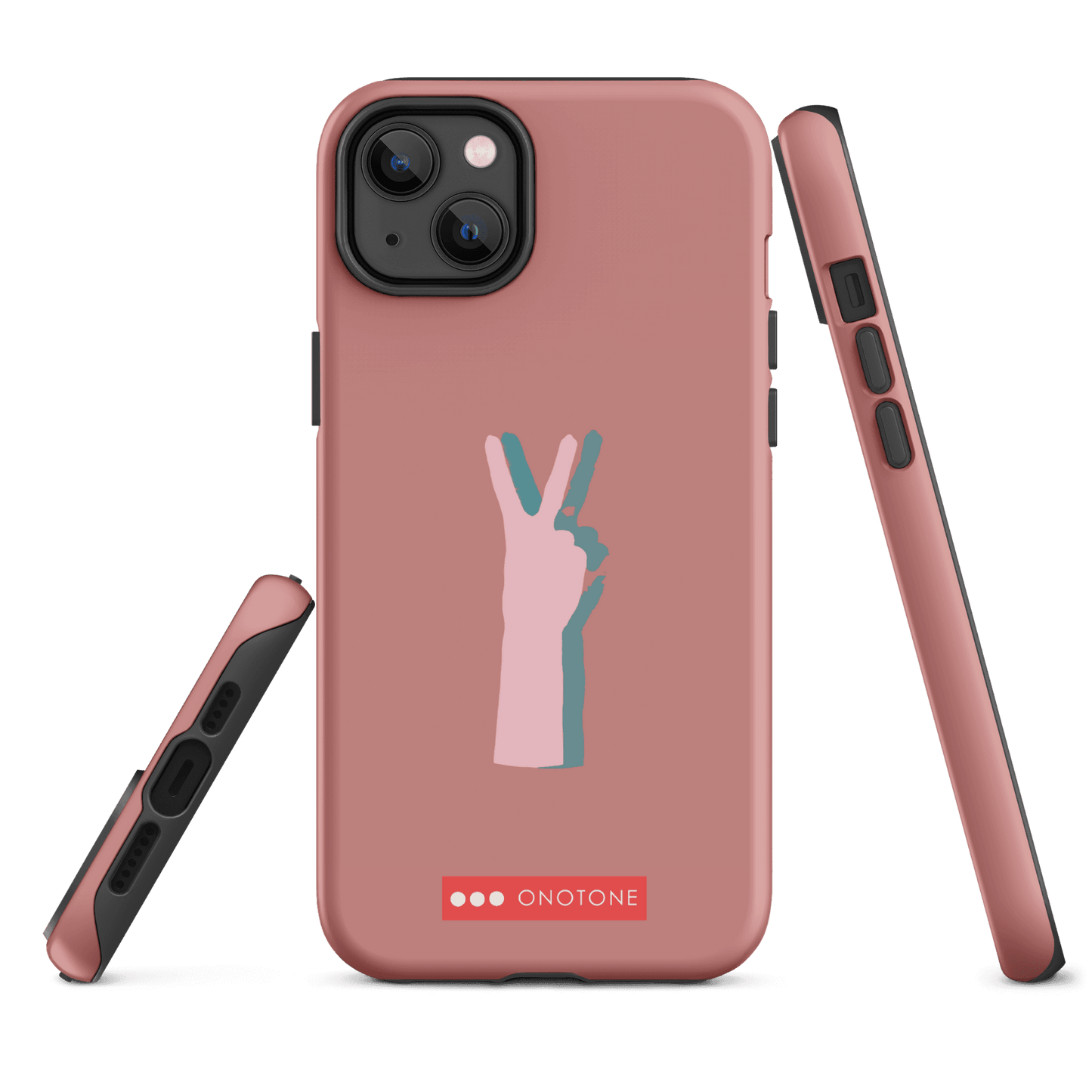 Dual Layer peace out modern iPhone® Case ( MD-1505)
