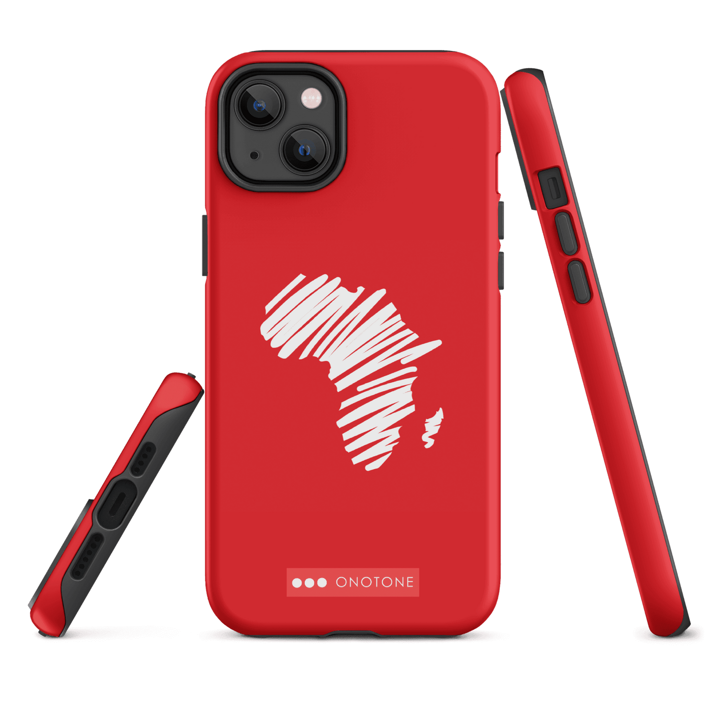 Dual Layer Africa modern red iPhone® Case ( MD-1393)