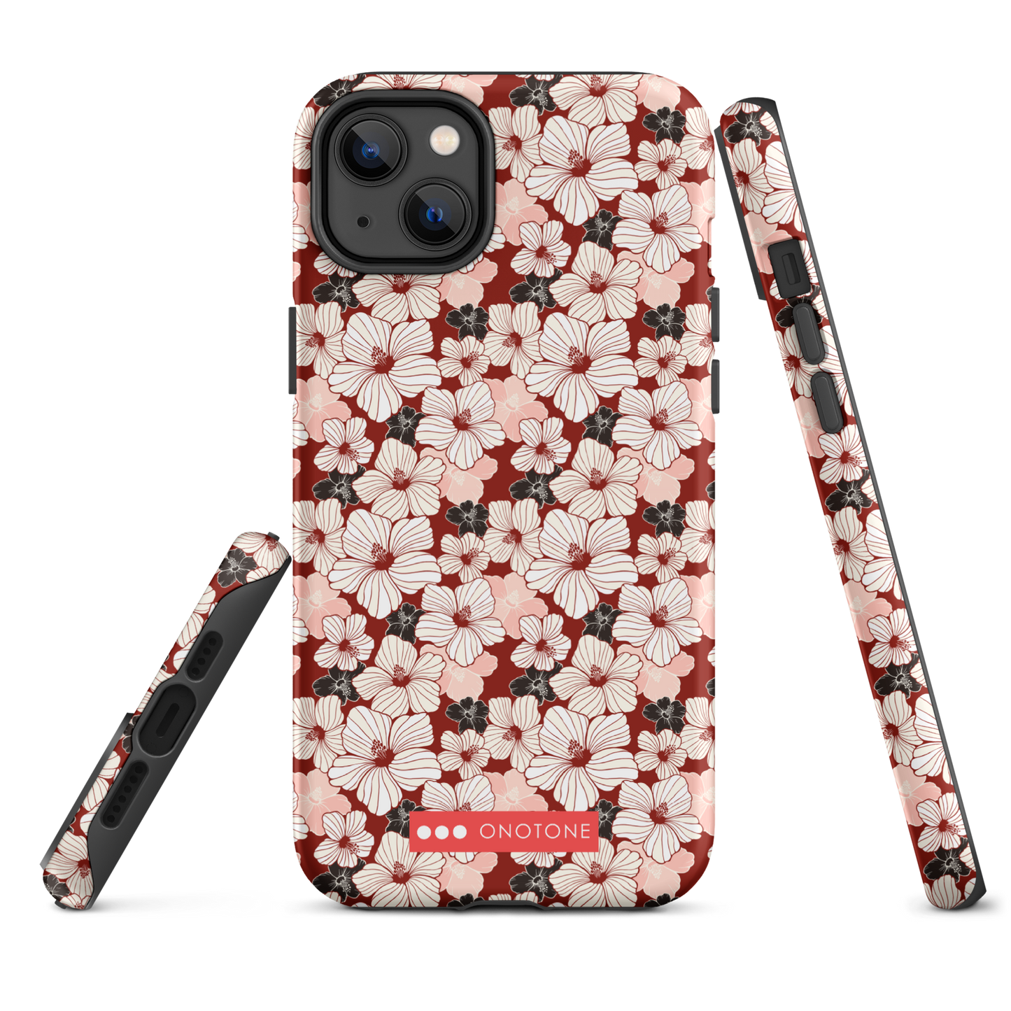 Japanese design indigo iPhone® Case with cherry blossoms