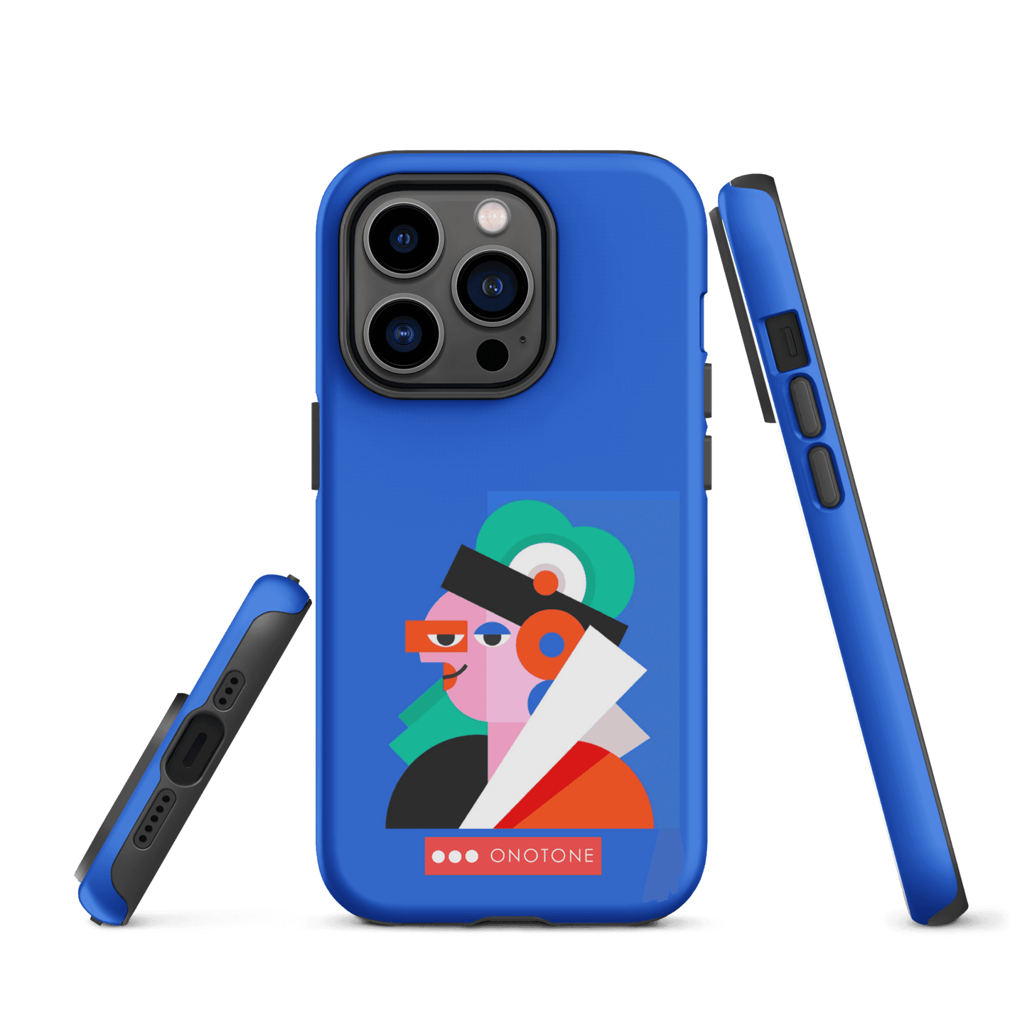 Dual Layer blue modern iPhone® Case ( MD-4071)