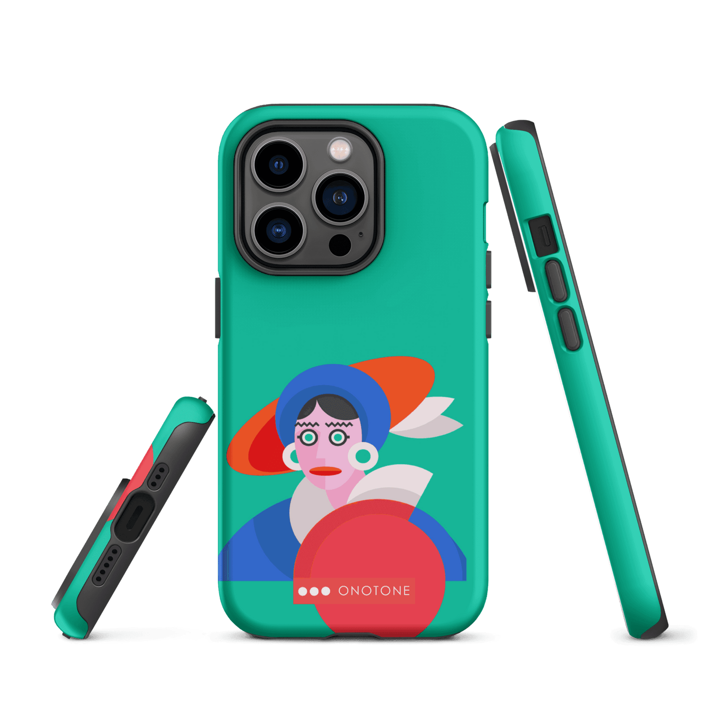 Dual Layer green modern iPhone® Case ( MD-3689)