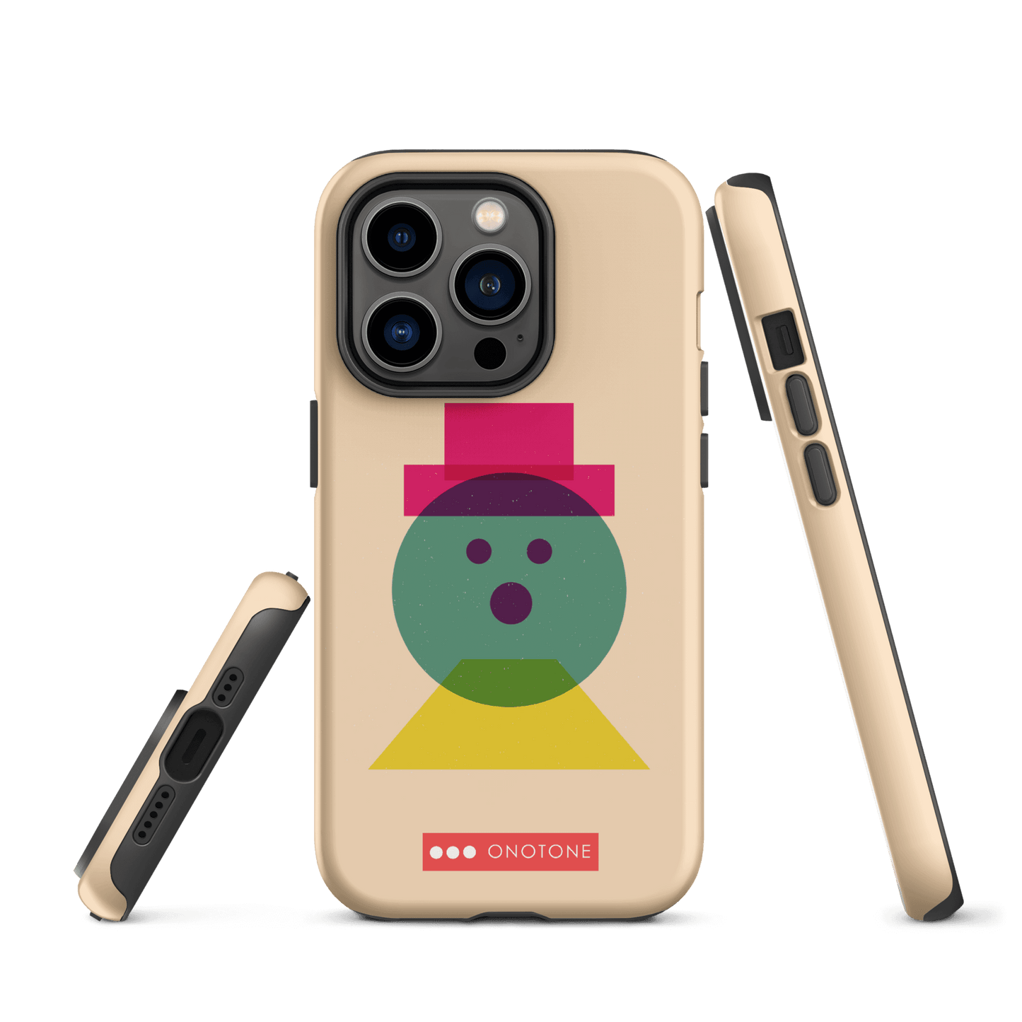 Dual Layer beige modern iPhone® Case ( MD-3129)