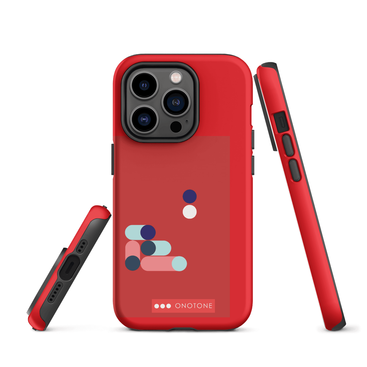 Dual Layer red modern iPhone® Case ( MD-3409)