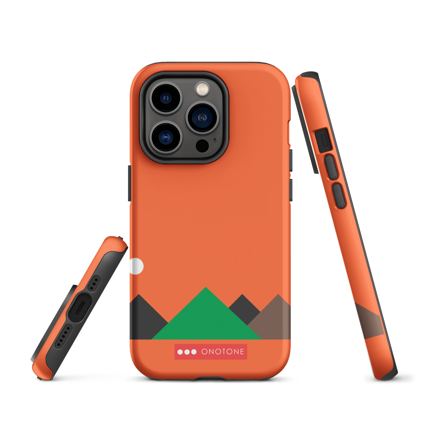Dual Layer red modern iPhone® Case