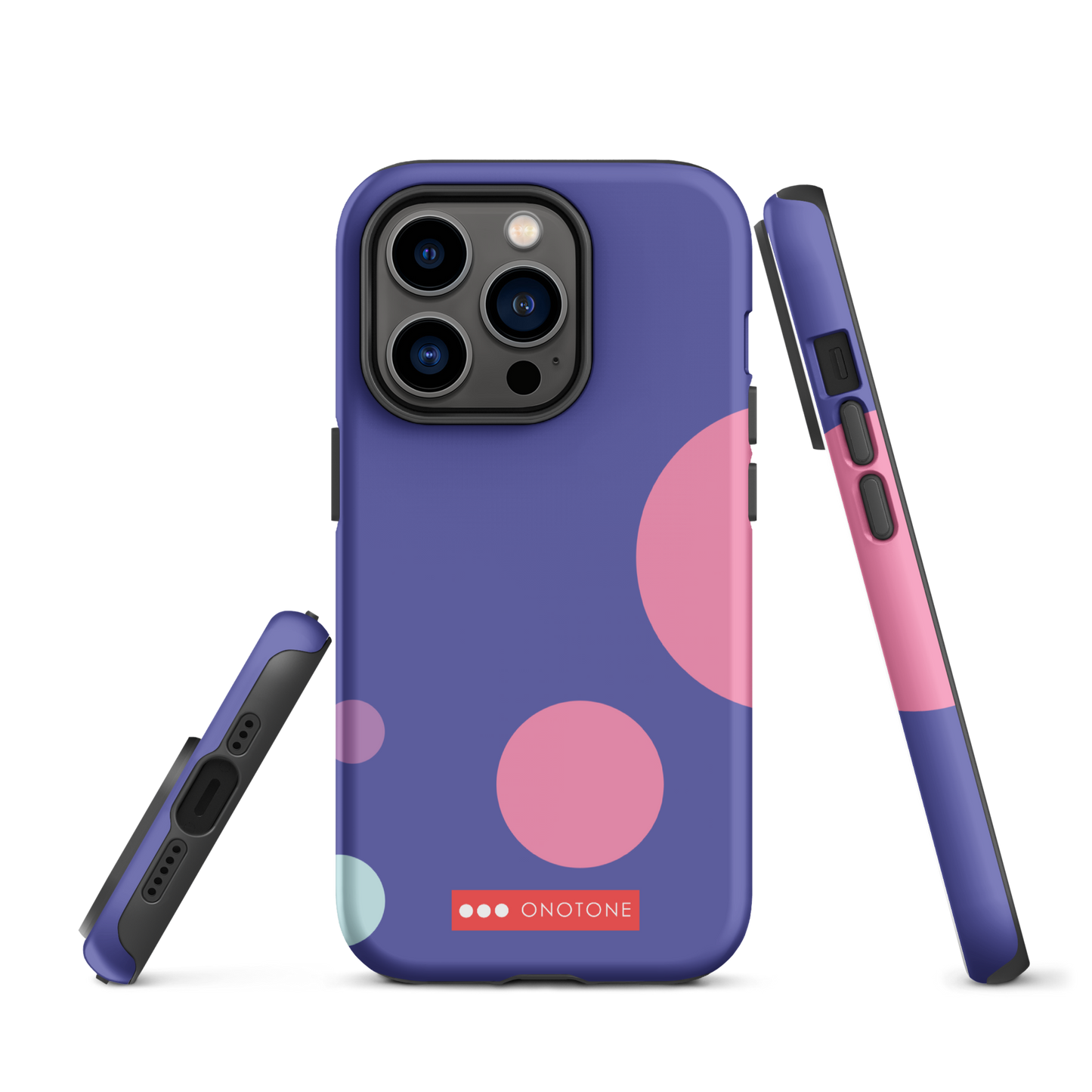 Dual Layer purple modern iPhone® Case