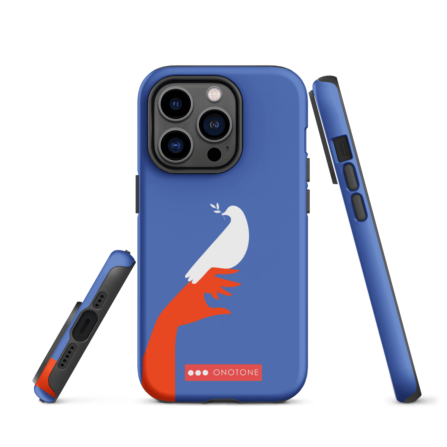 Dual Layer blue modern iPhone® Case ( MD-1673)