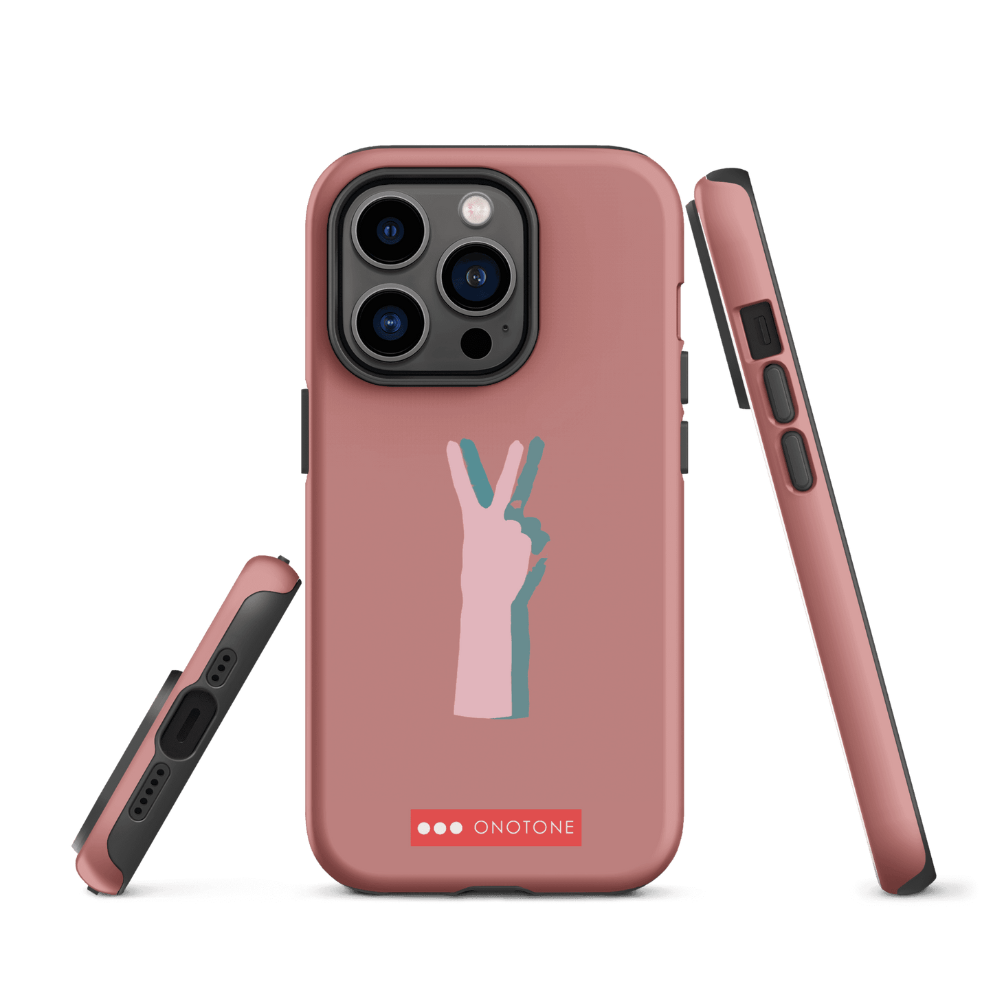 Dual Layer peace out modern iPhone® Case ( MD-1505)