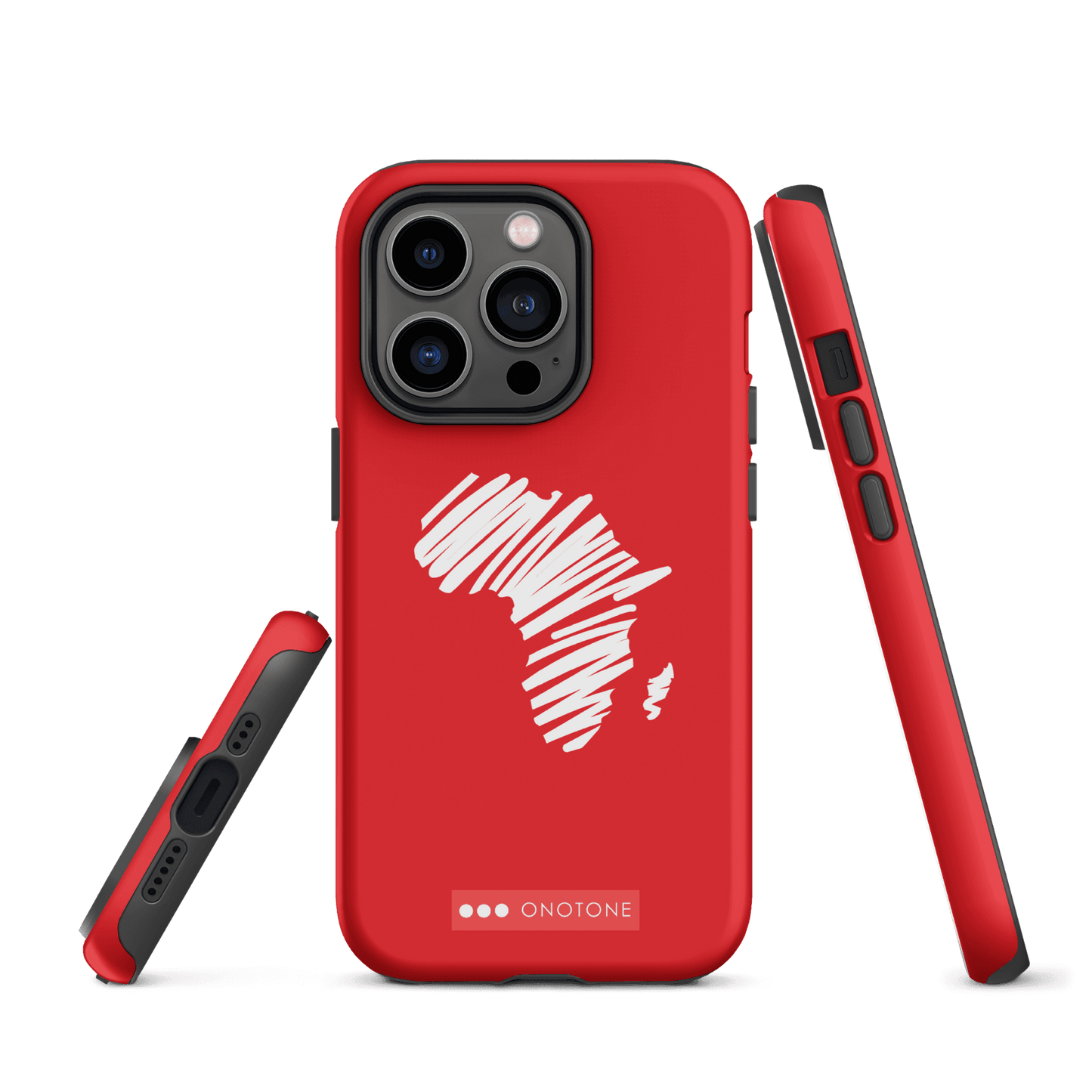 Dual Layer Africa modern red iPhone® Case ( MD-1393)