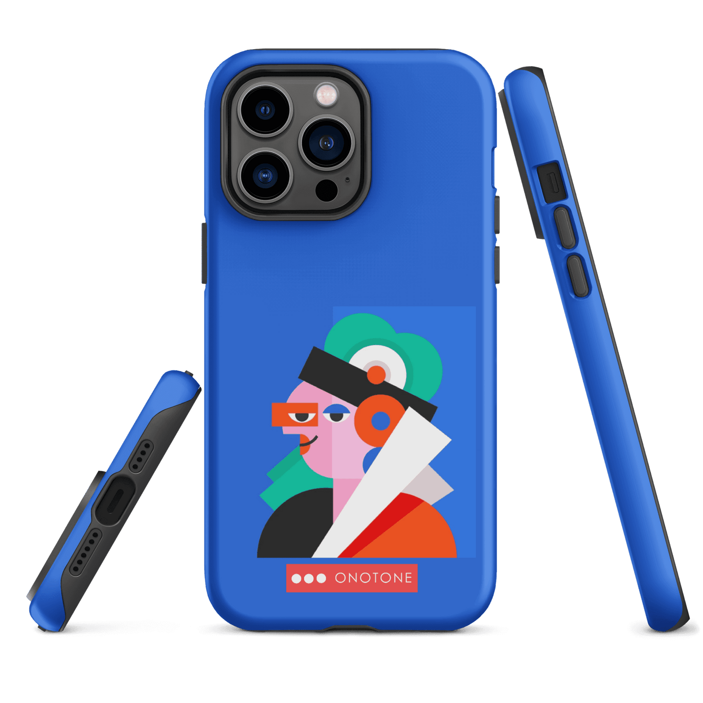 Dual Layer blue modern iPhone® Case ( MD-4071)
