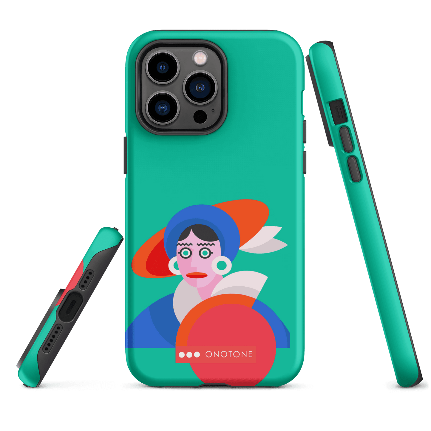 Dual Layer green modern iPhone® Case ( MD-3689)