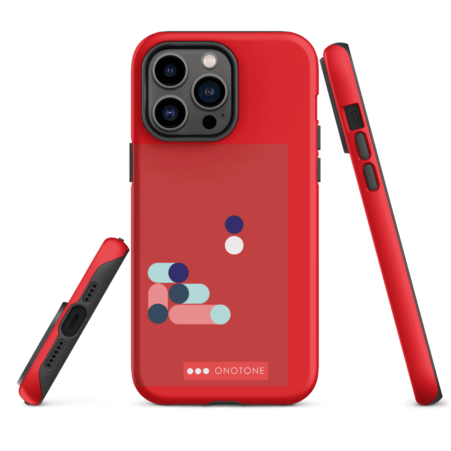 Dual Layer red modern iPhone® Case ( MD-3409)