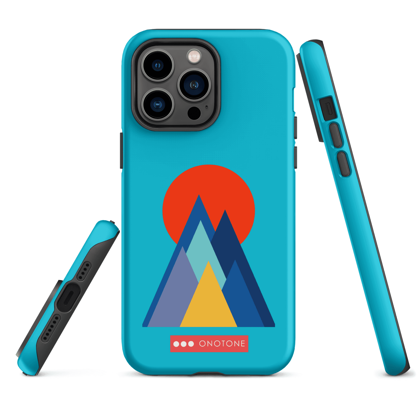 Dual Layer blue modern iPhone® Case ( MD-2737)