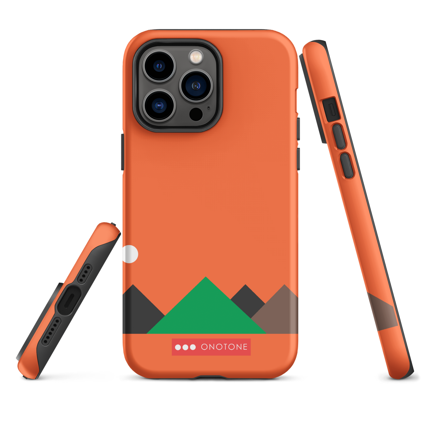 Dual Layer red modern iPhone® Case