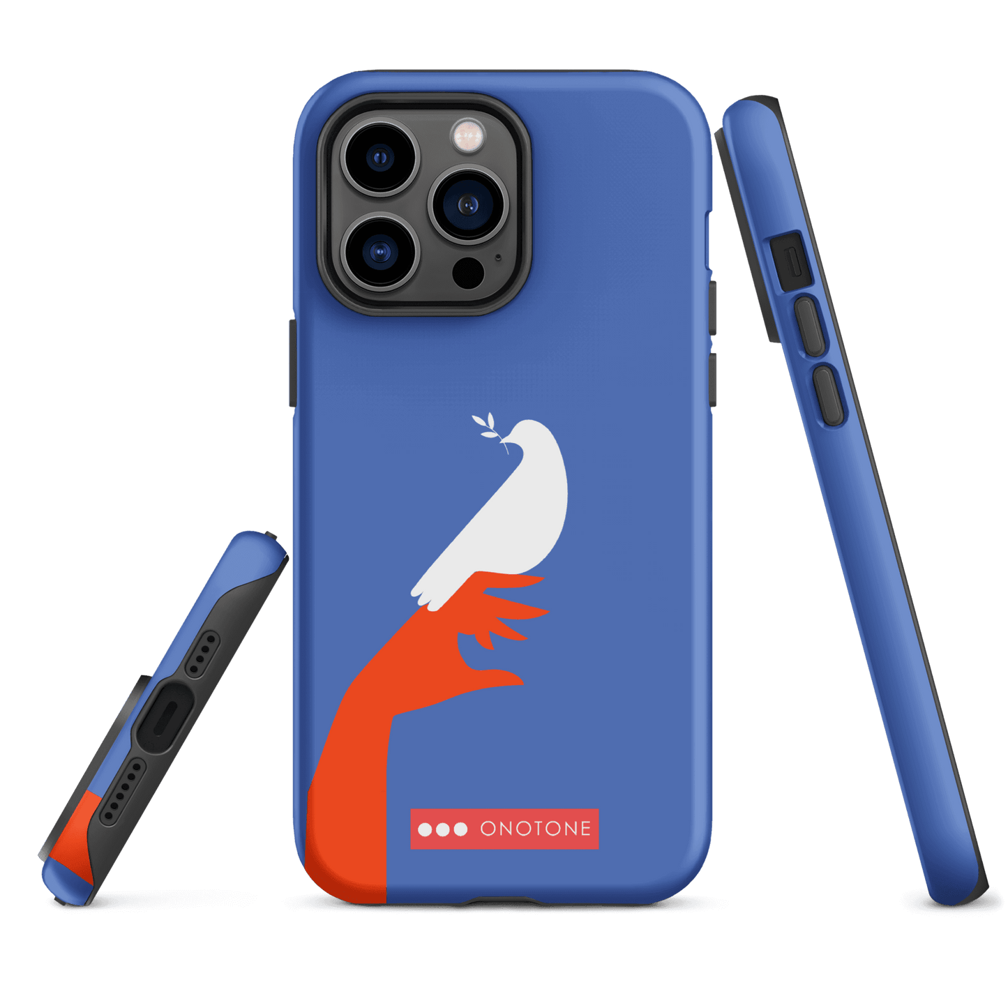 Dual Layer blue modern iPhone® Case ( MD-1673)