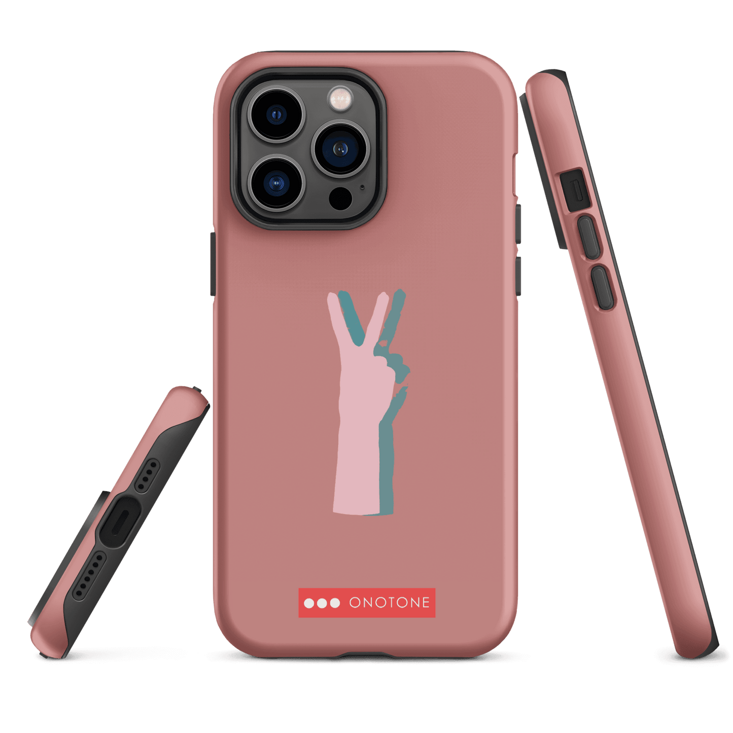 Dual Layer peace out modern iPhone® Case ( MD-1505)