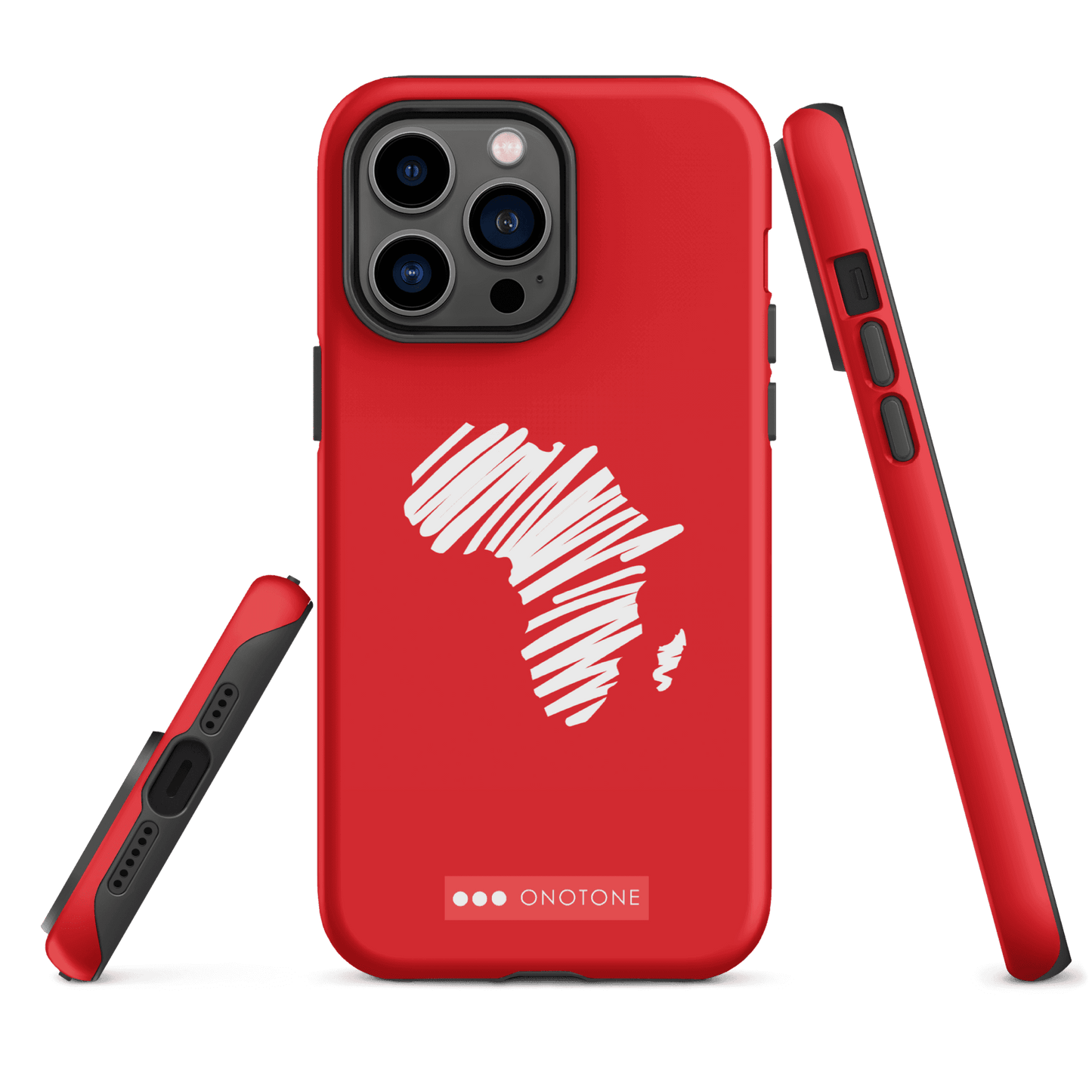 Dual Layer Africa modern red iPhone® Case ( MD-1393)