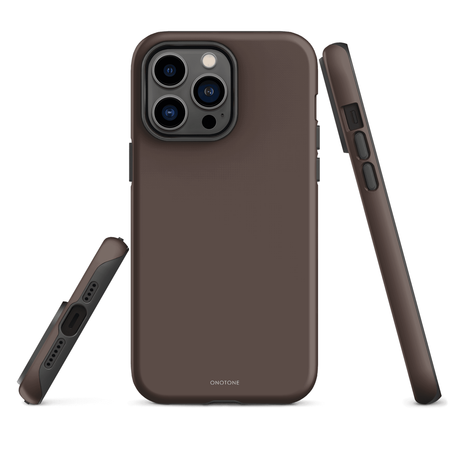 TAUPE MINIMALIST IPHONE® CASE - PANTONE® CHOCOLATE MARTINI