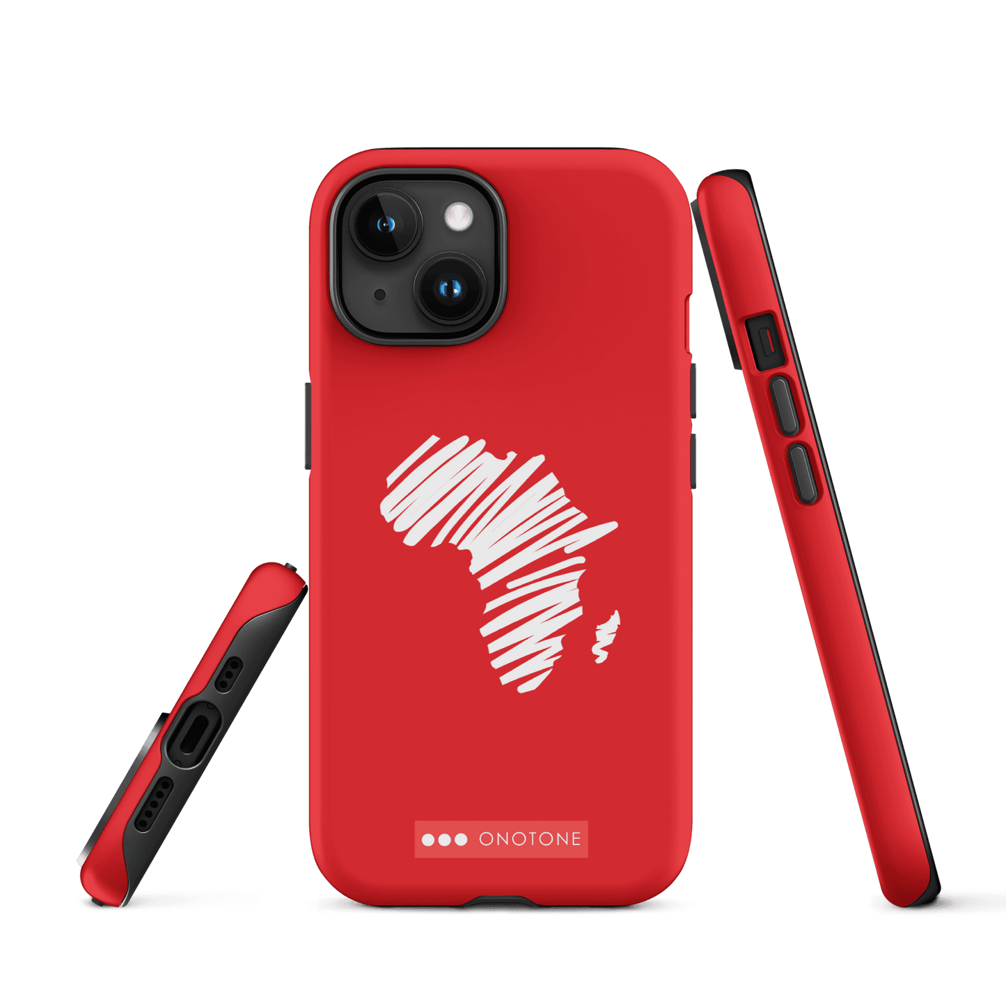 Dual Layer Africa modern red iPhone® Case