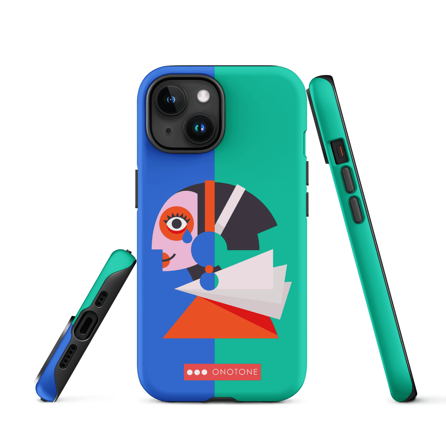 Dual Layer green modern iPhone® Case ( MD-1617)