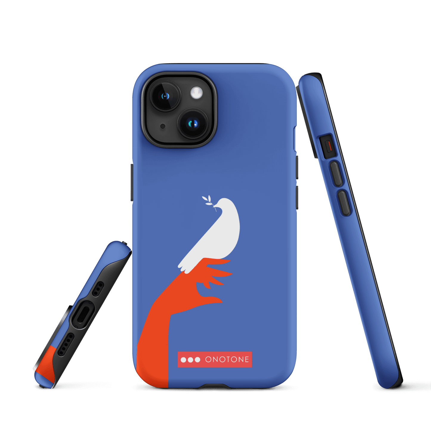 Dual Layer blue modern iPhone® Case ( MD-1673)