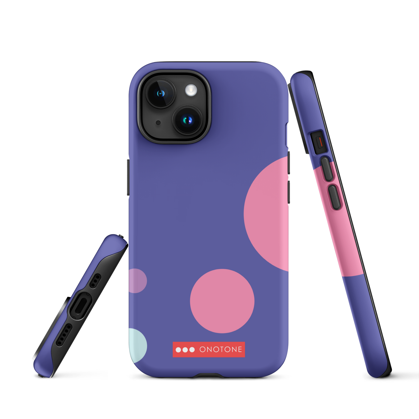 Dual Layer purple modern iPhone® Case