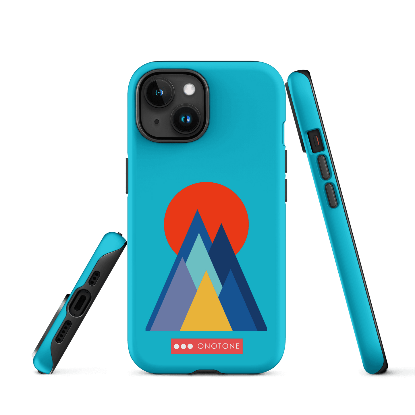 Dual Layer blue modern iPhone® Case ( MD-2737)