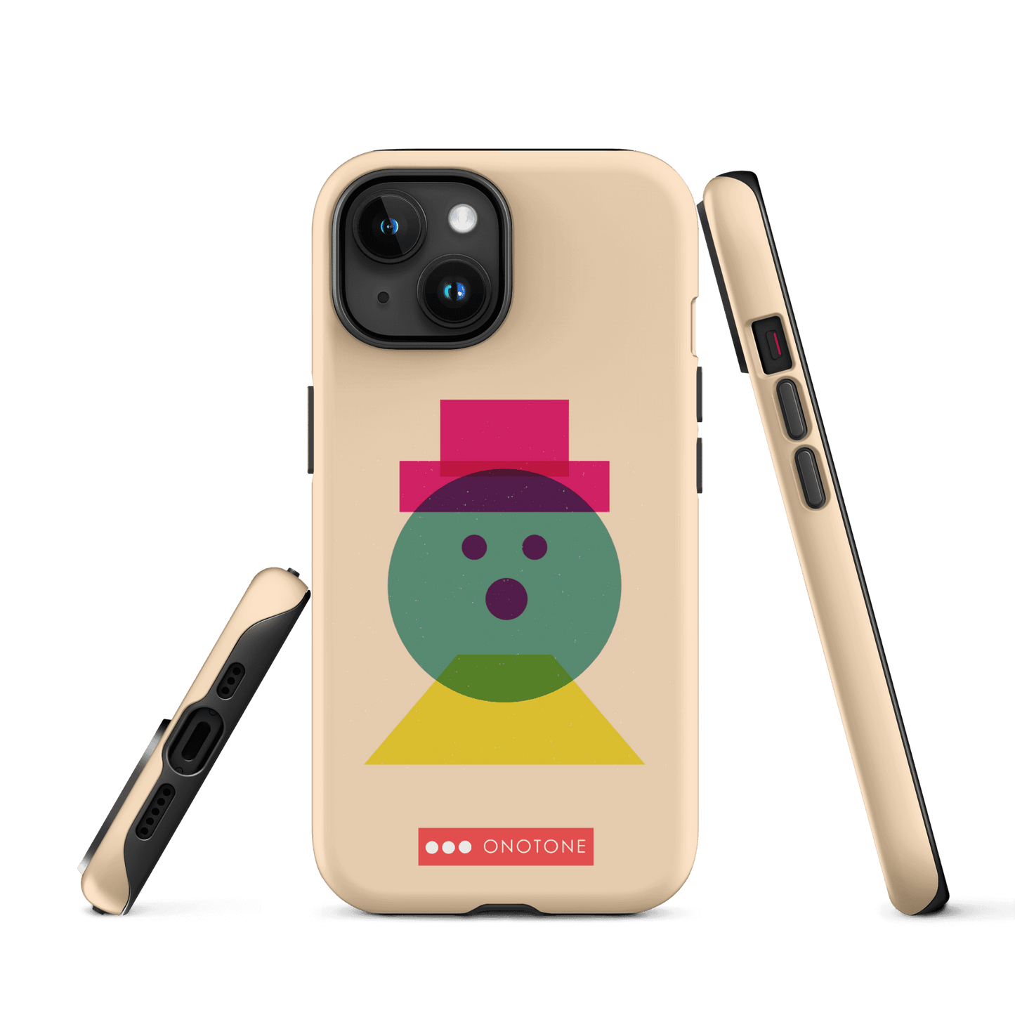 Dual Layer beige modern iPhone® Case ( MD-3129)