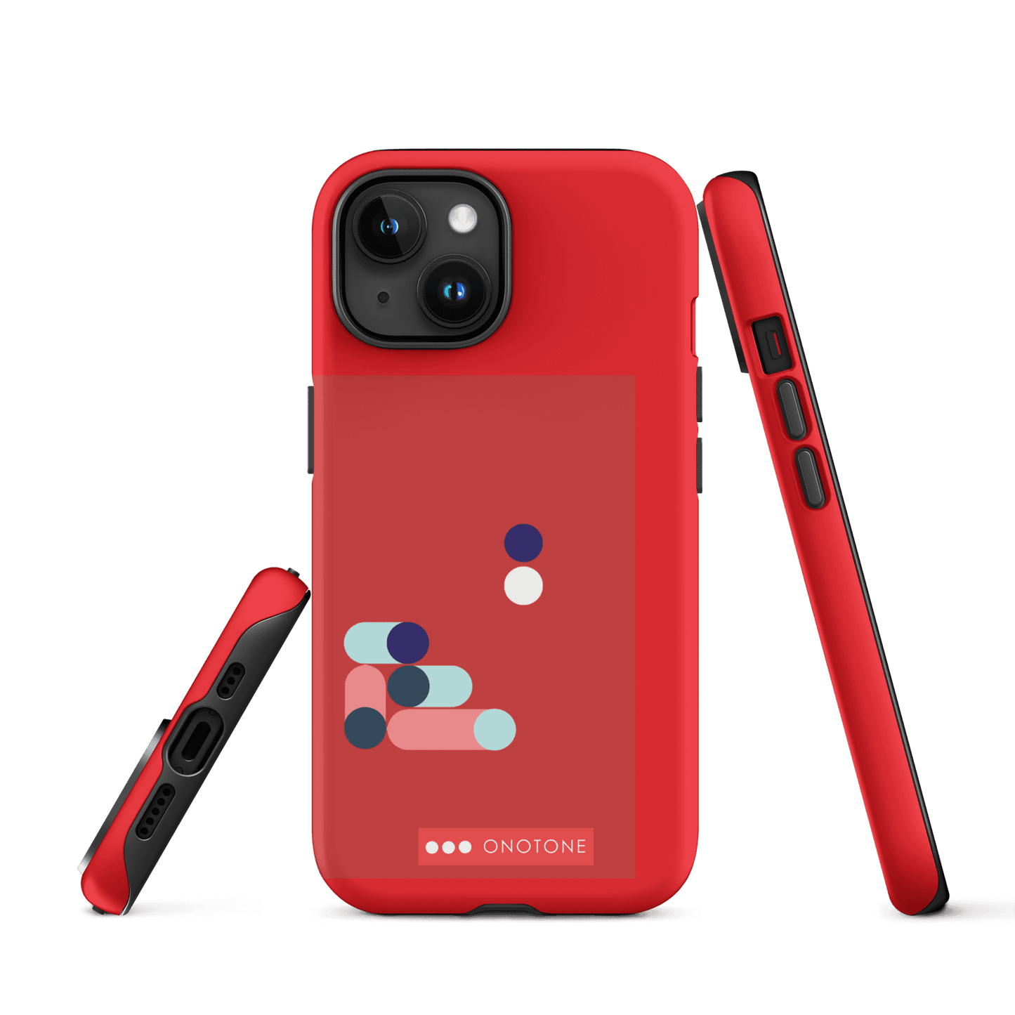 Dual Layer red modern iPhone® Case ( MD-3409)