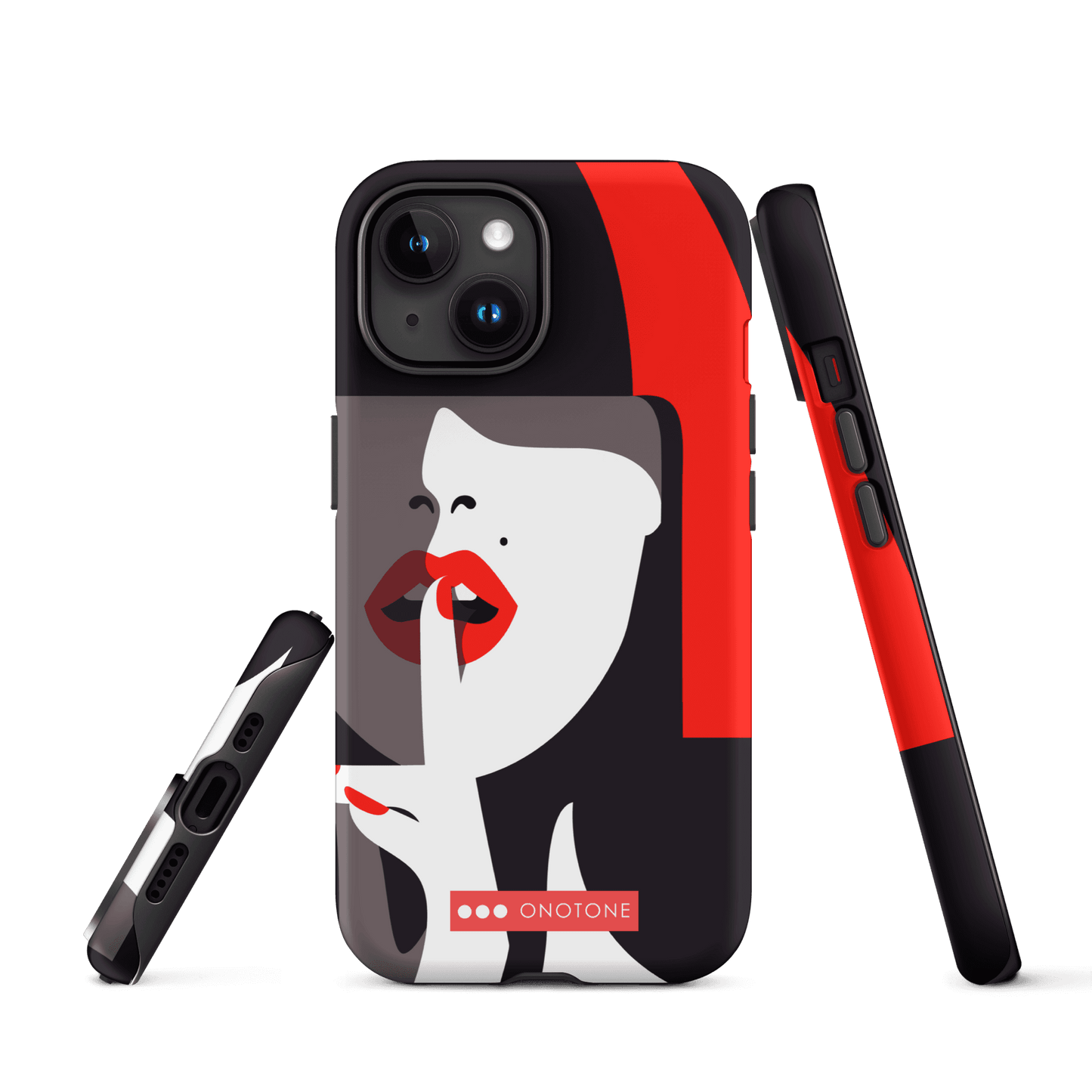 Dual Layer black modern iPhone® Case ( MD-3577)