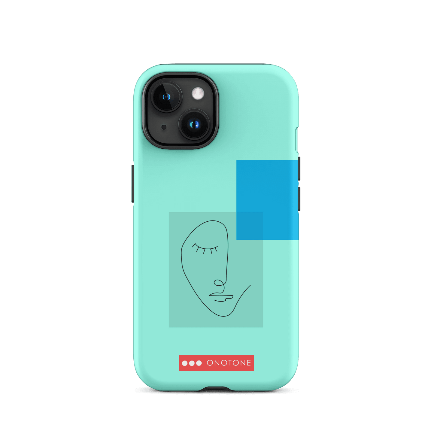 Dual Layer blue modern iPhone® Case ( MD-3745)