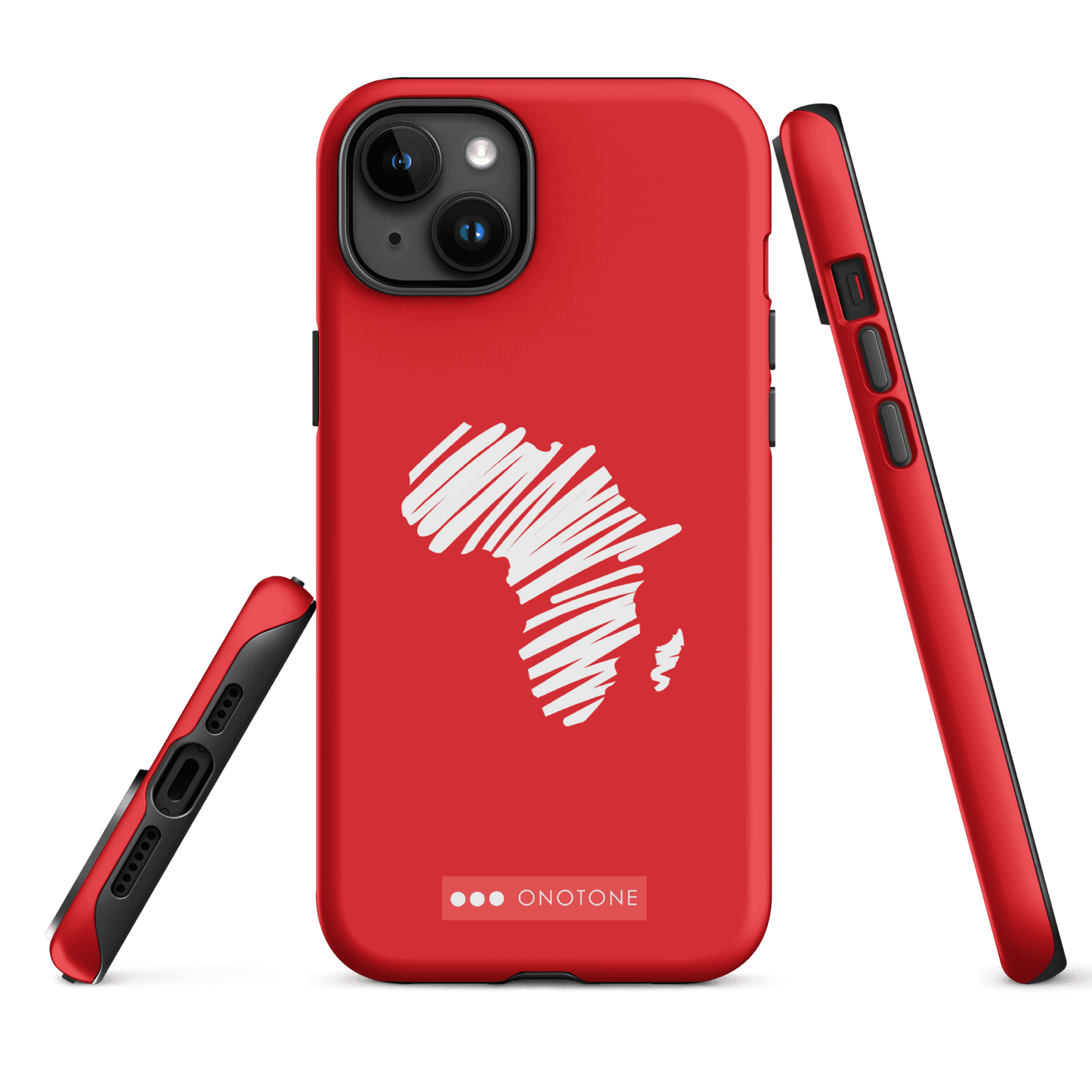 Dual Layer Africa modern red iPhone® Case