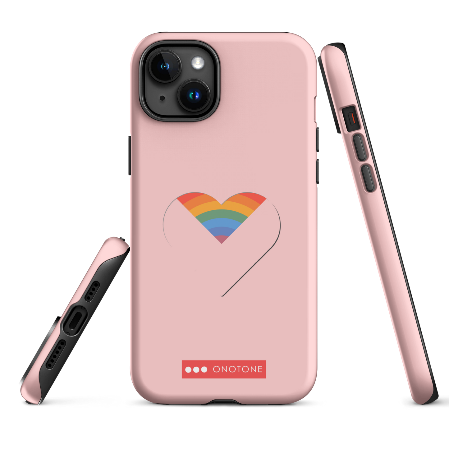 Dual Layer rainbow modern iPhone® Case