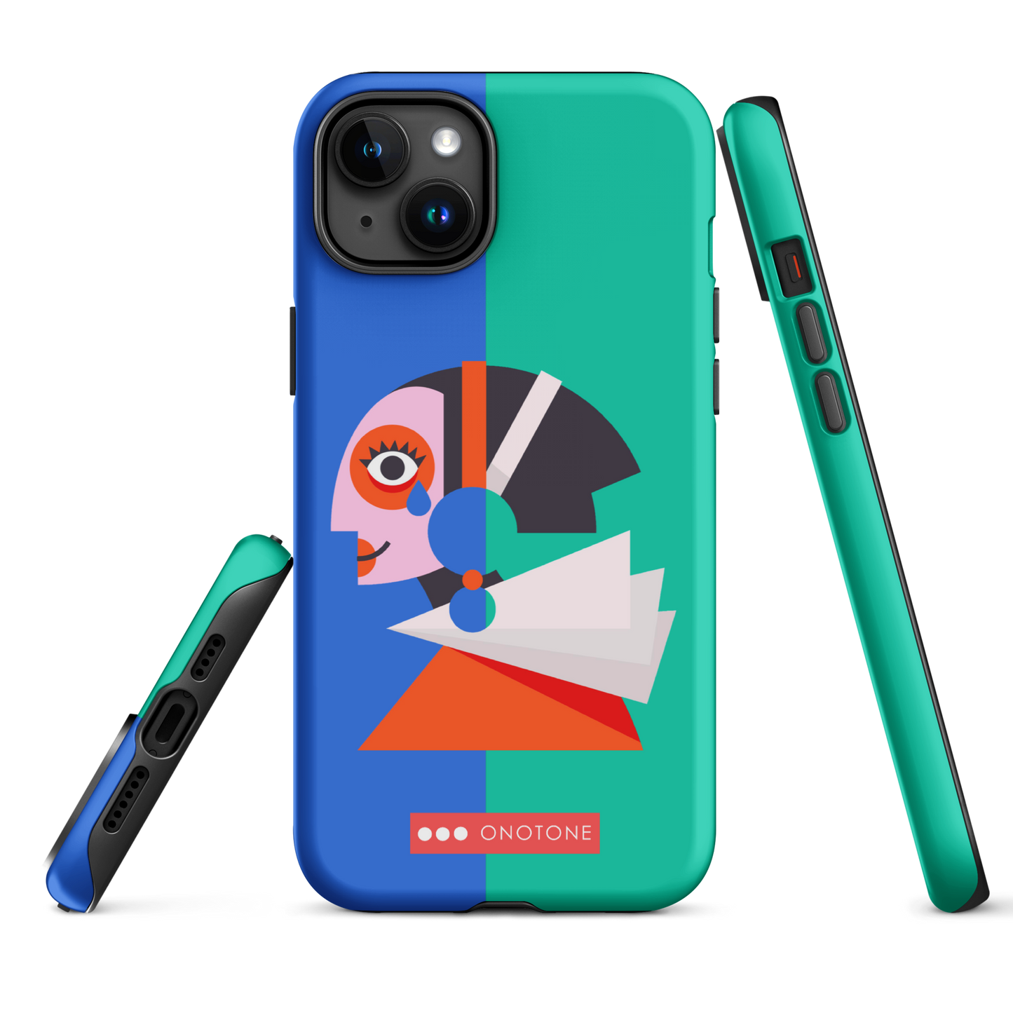 Dual Layer green modern iPhone® Case ( MD-1617)