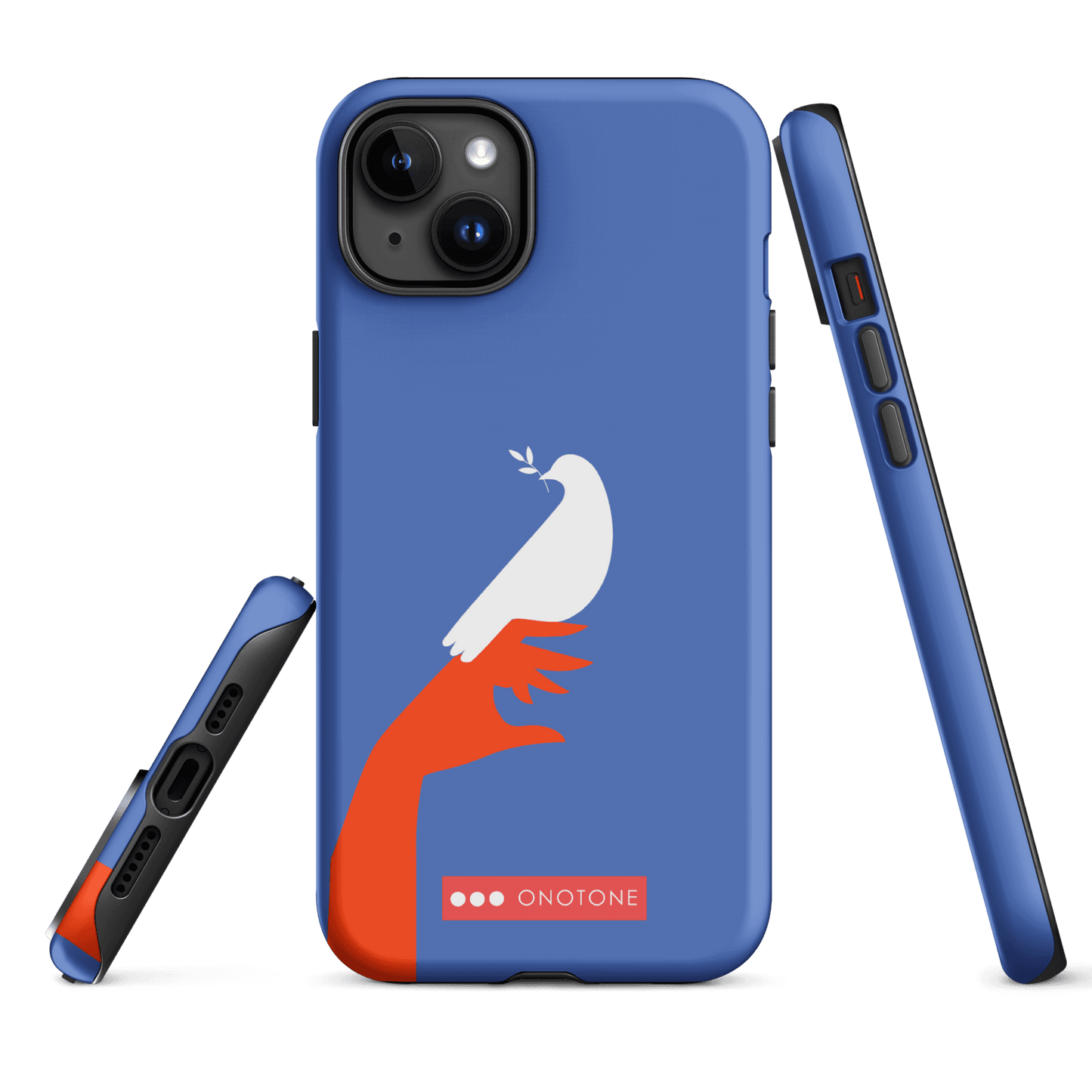 Dual Layer blue modern iPhone® Case ( MD-1673)