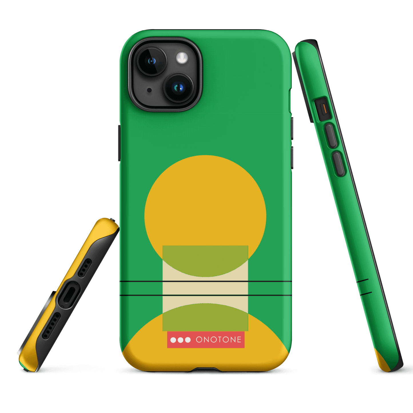 Dual Layer green modern iPhone® Case ( MD-2065)